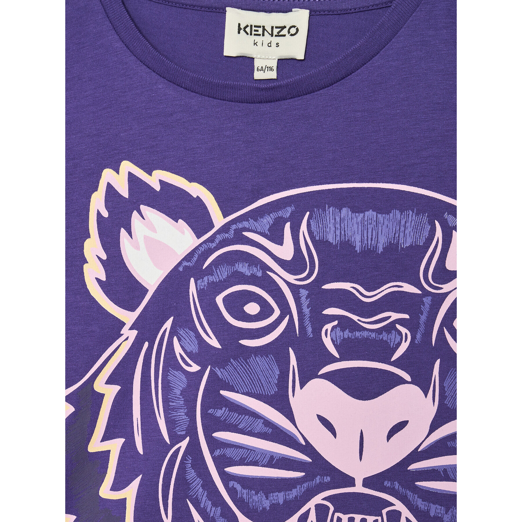 Kenzo Kids Majica K15550 M Vijolična Regular Fit - Pepit.si