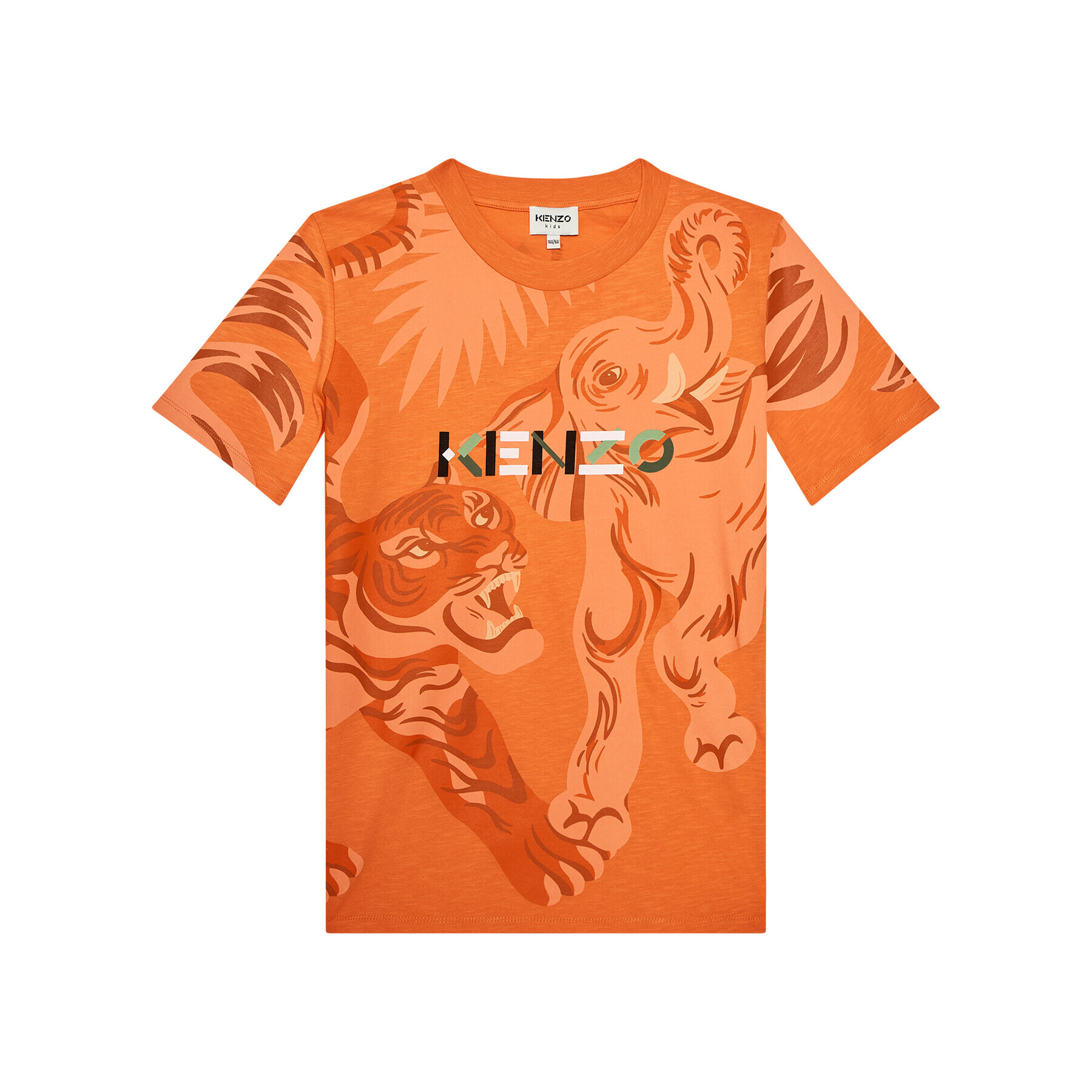 Kenzo Kids Majica K25118 S Oranžna Regular Fit - Pepit.si