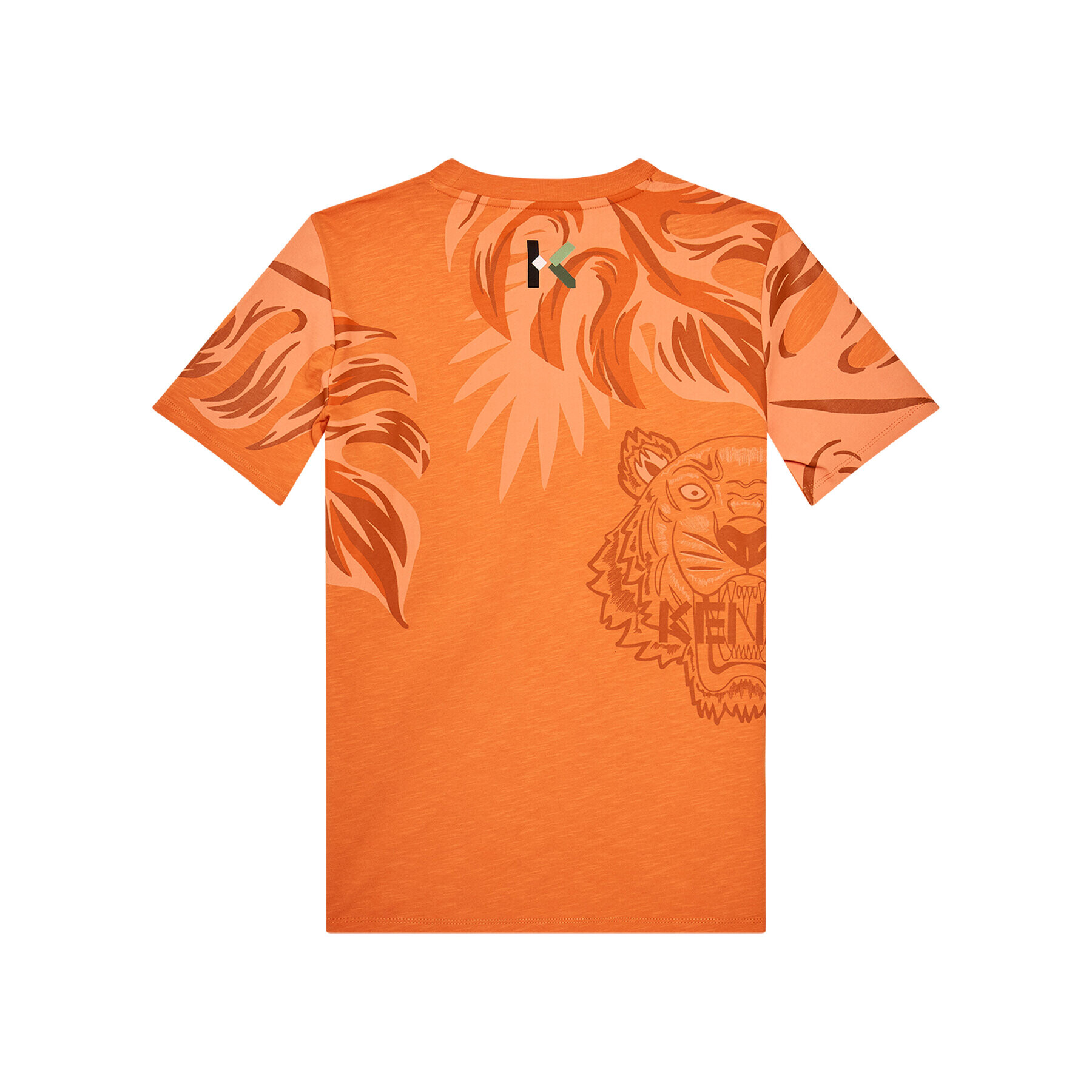 Kenzo Kids Majica K25118 S Oranžna Regular Fit - Pepit.si