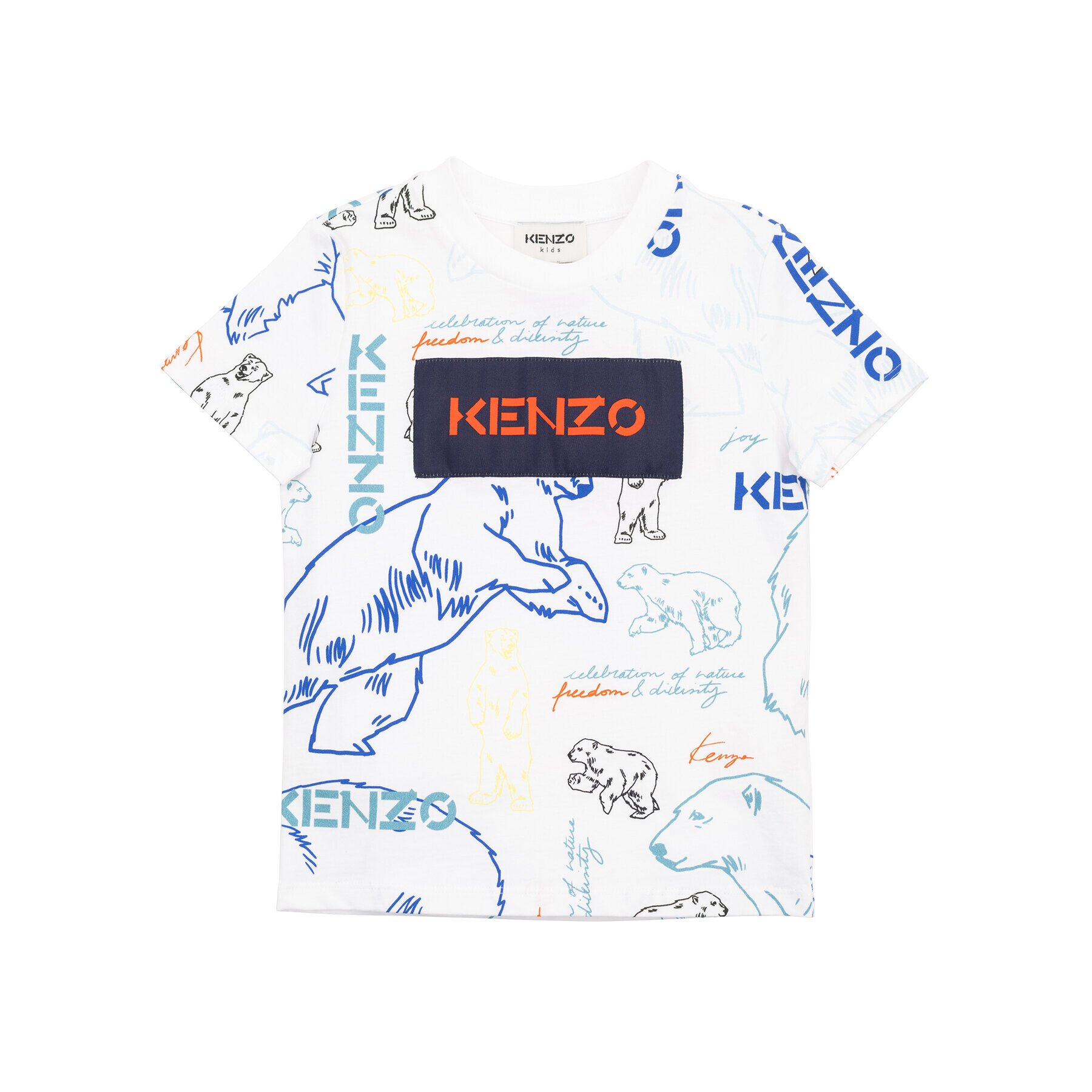 Kenzo Kids Majica K25660 D Bela Regular Fit - Pepit.si