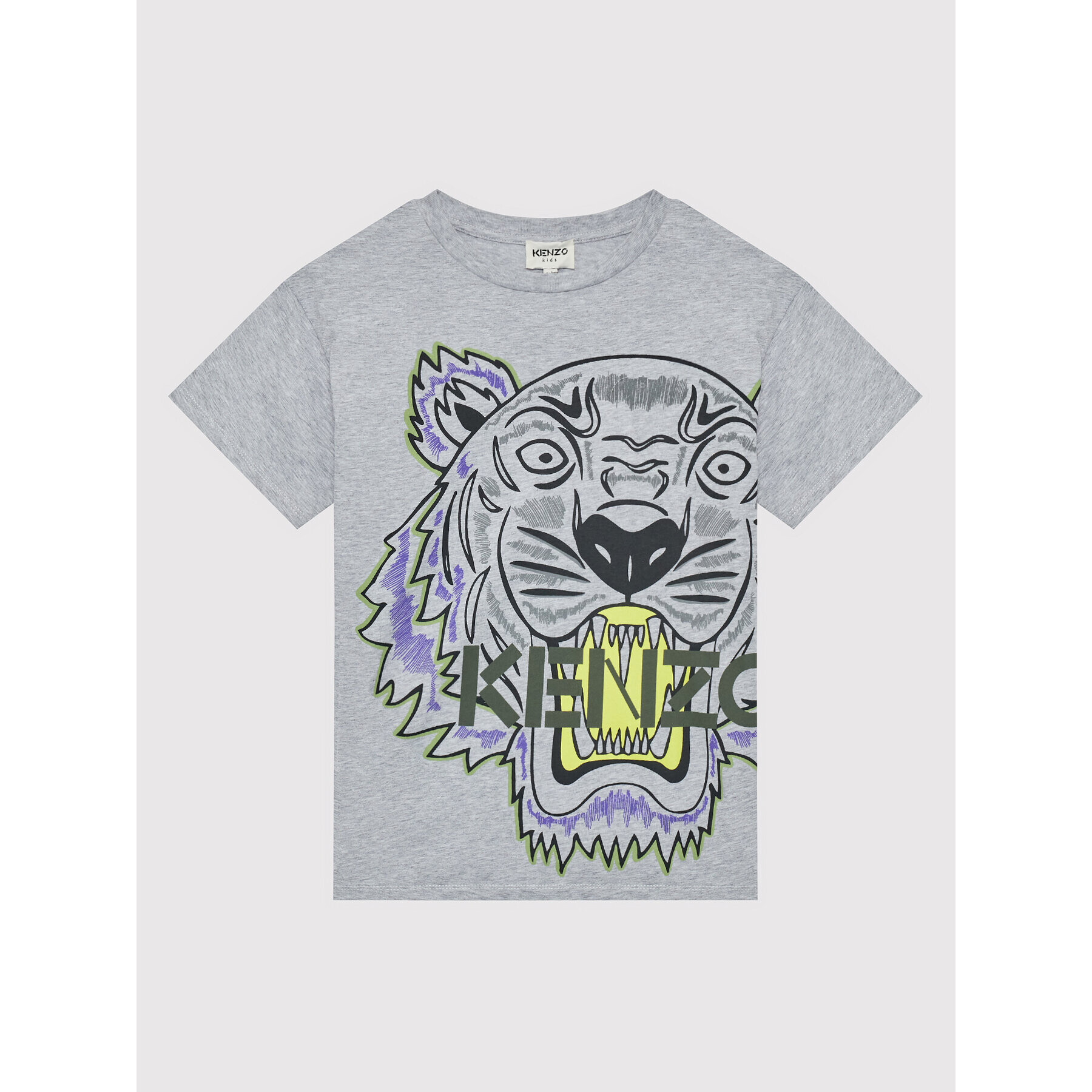 Kenzo Kids Majica K25670 D Siva Regular Fit - Pepit.si