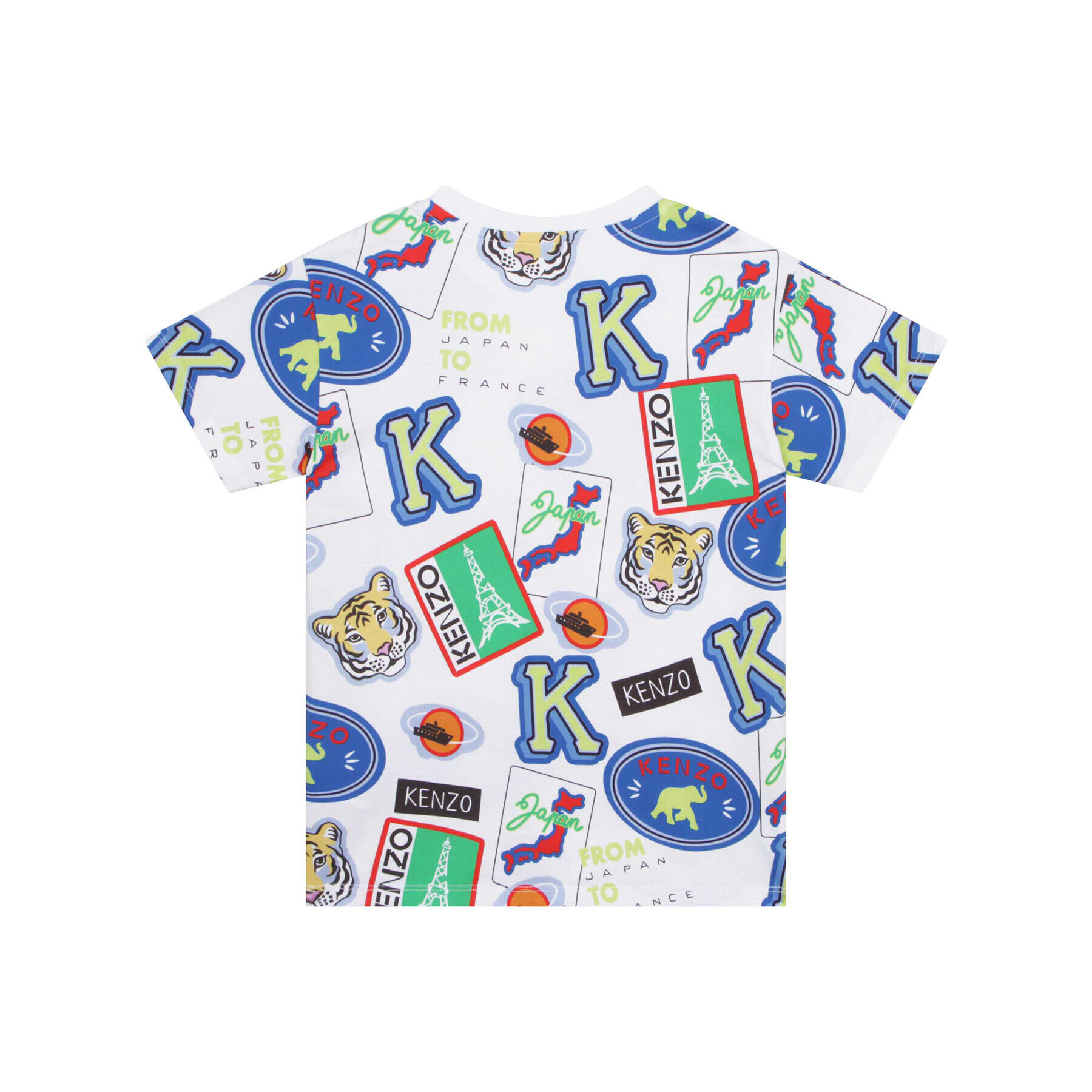 Kenzo Kids Majica K25784 M Bela Regular Fit - Pepit.si