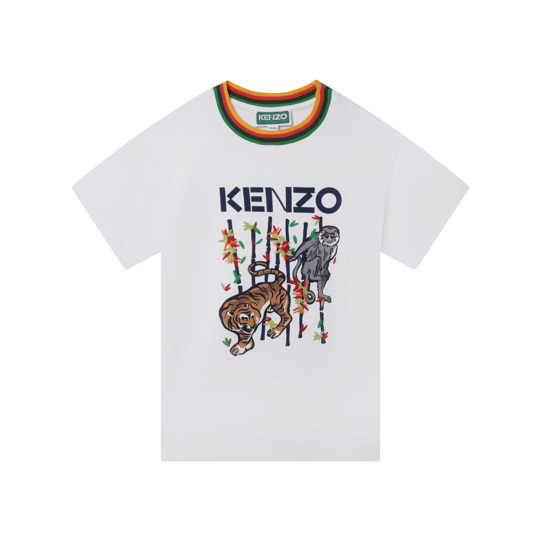 Kenzo Kids Majica K25791 M Bela Regular Fit - Pepit.si