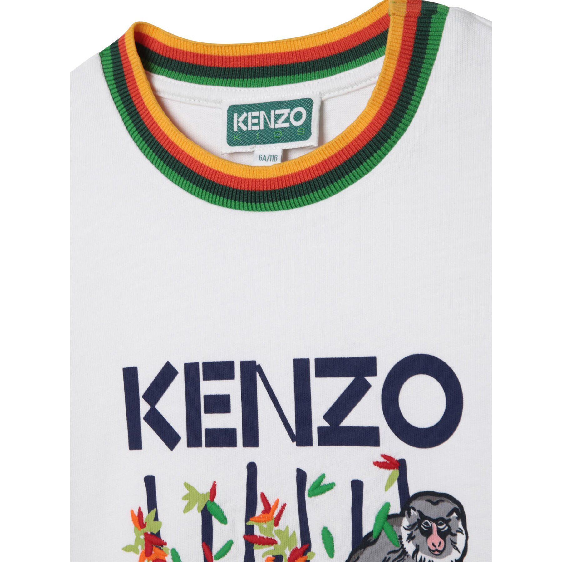 Kenzo Kids Majica K25791 M Bela Regular Fit - Pepit.si