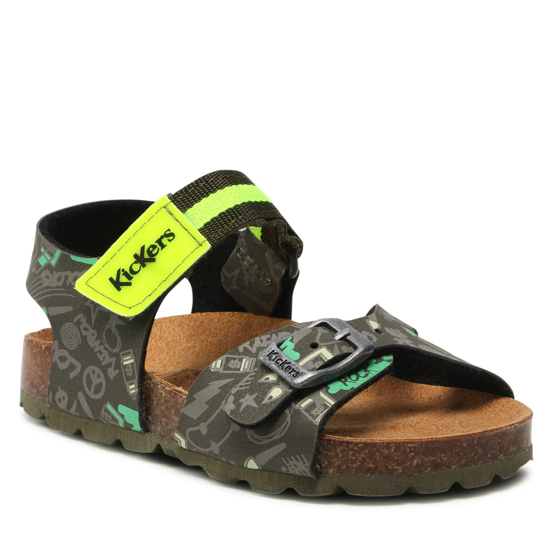 Kickers Sandali Sostreet 894910-30 M Zelena - Pepit.si