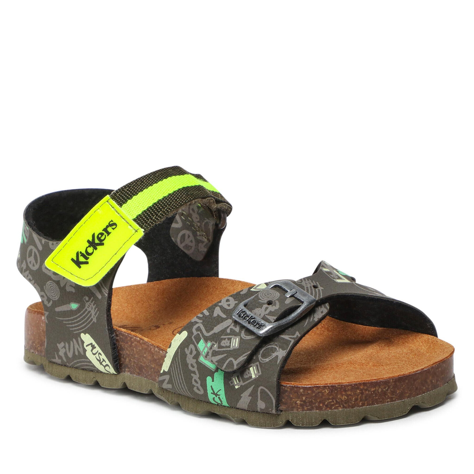 Kickers Sandali Sostreet 894910-30 S Zelena - Pepit.si