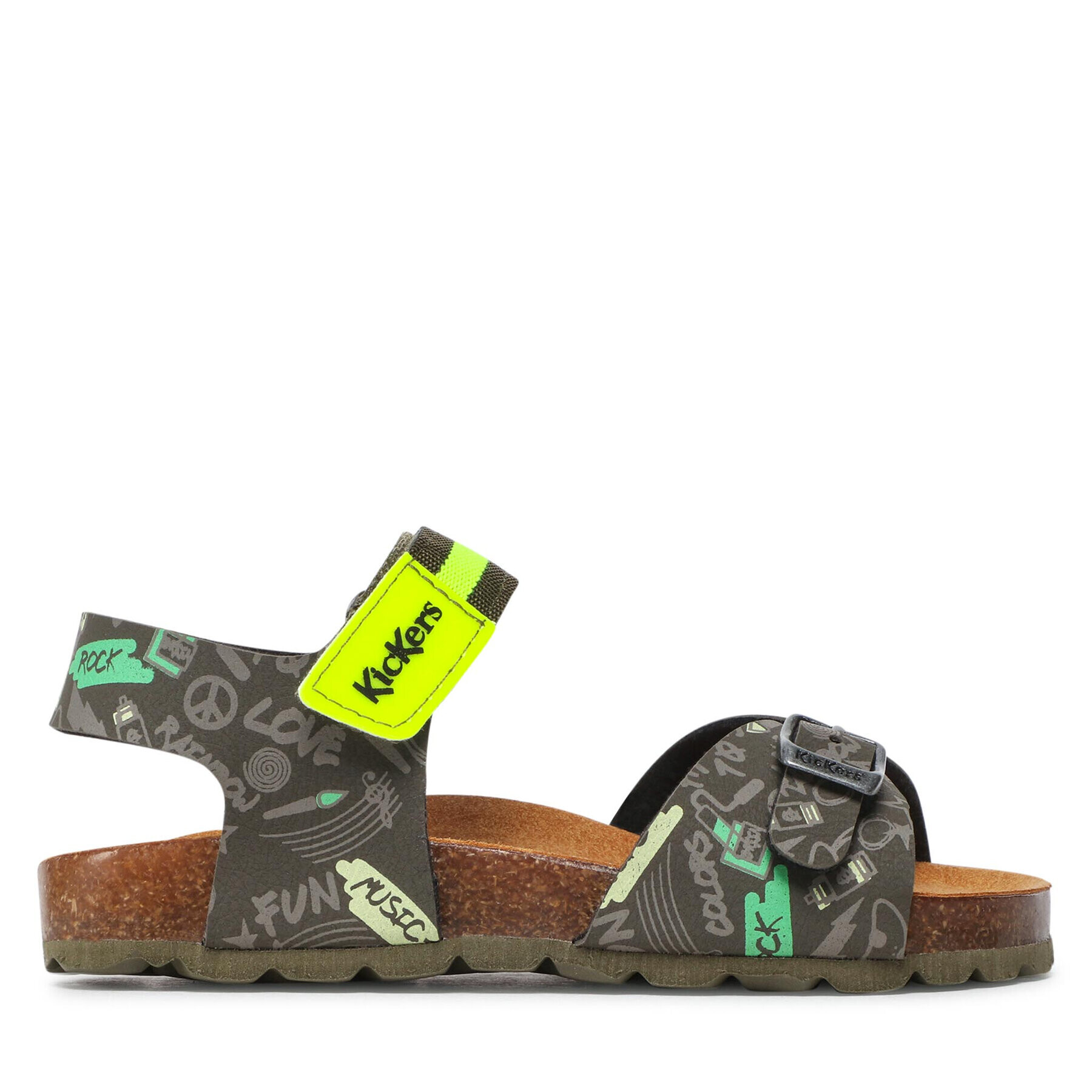 Kickers Sandali Sostreet 894910-30 S Zelena - Pepit.si