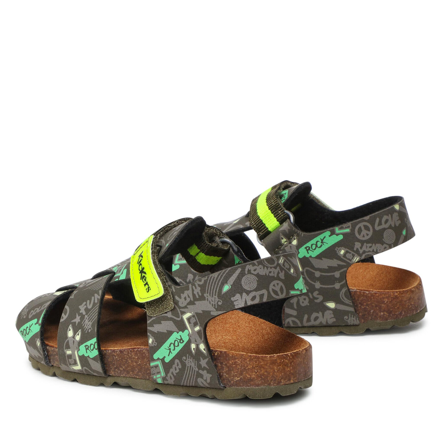 Kickers Sandali Sosummer 894900-30-201 S Zelena - Pepit.si