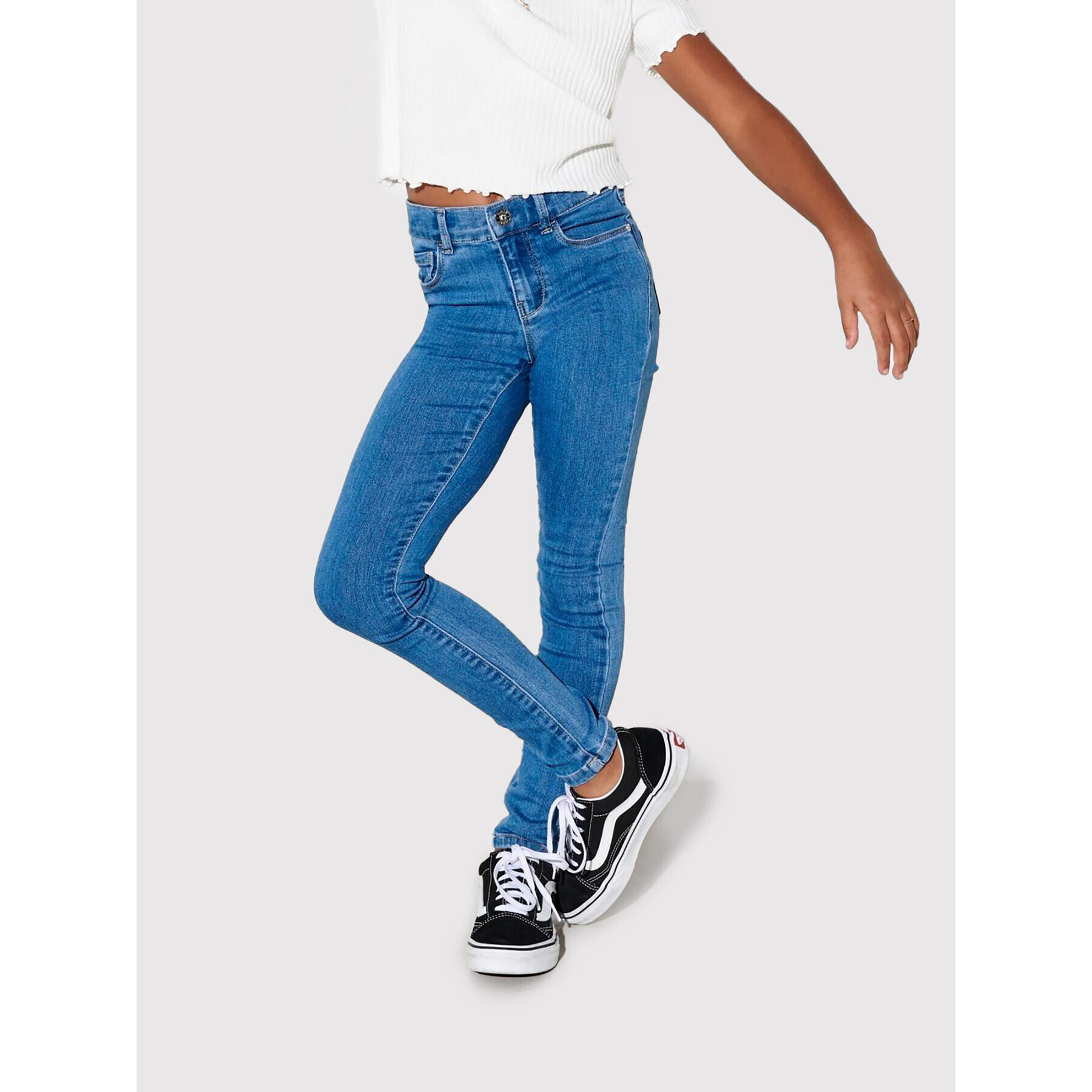 Kids ONLY Jeans hlače Rain 15234586 Modra Skinny Fit - Pepit.si