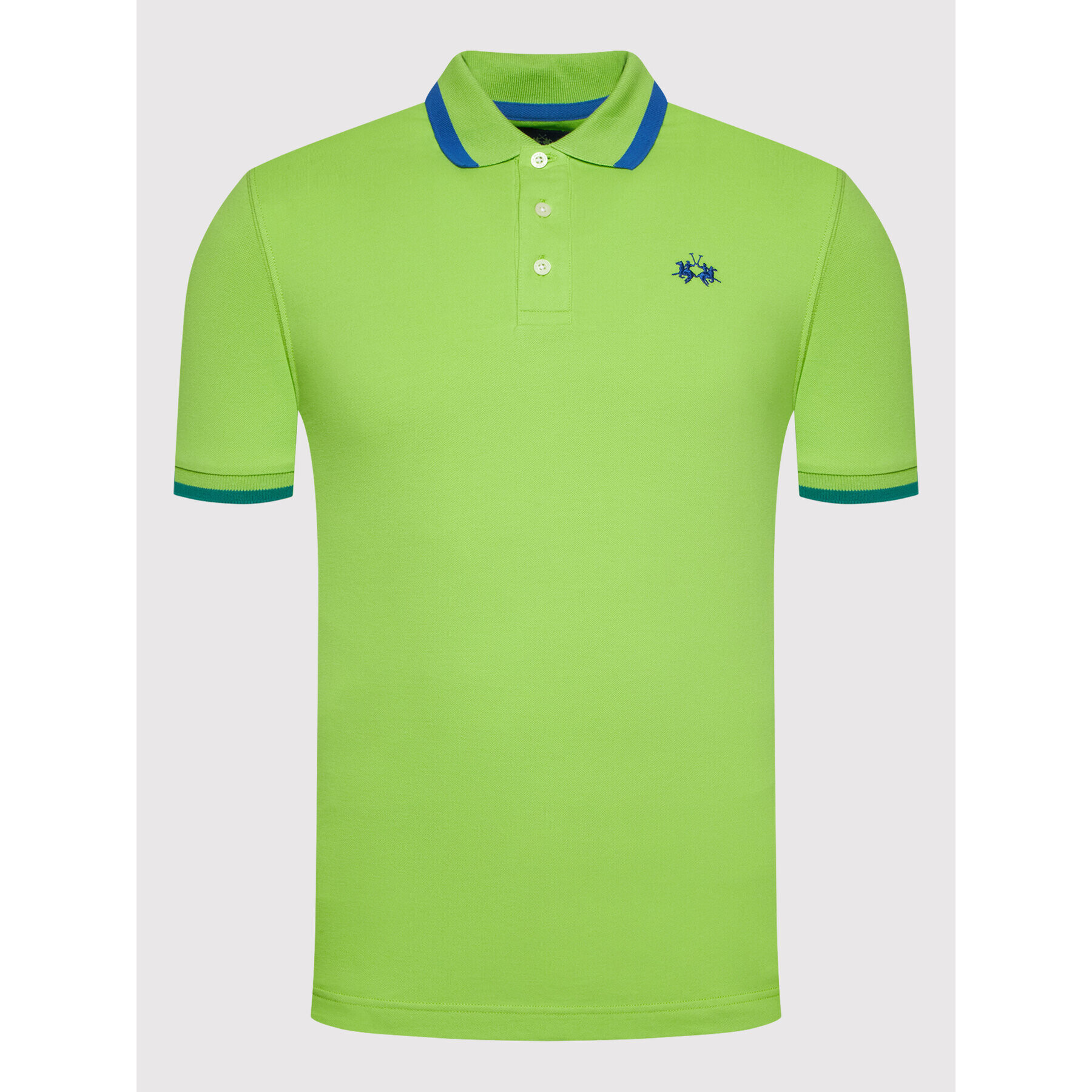 La Martina Polo majica TMP006 PK001 Zelena Slim Fit - Pepit.si