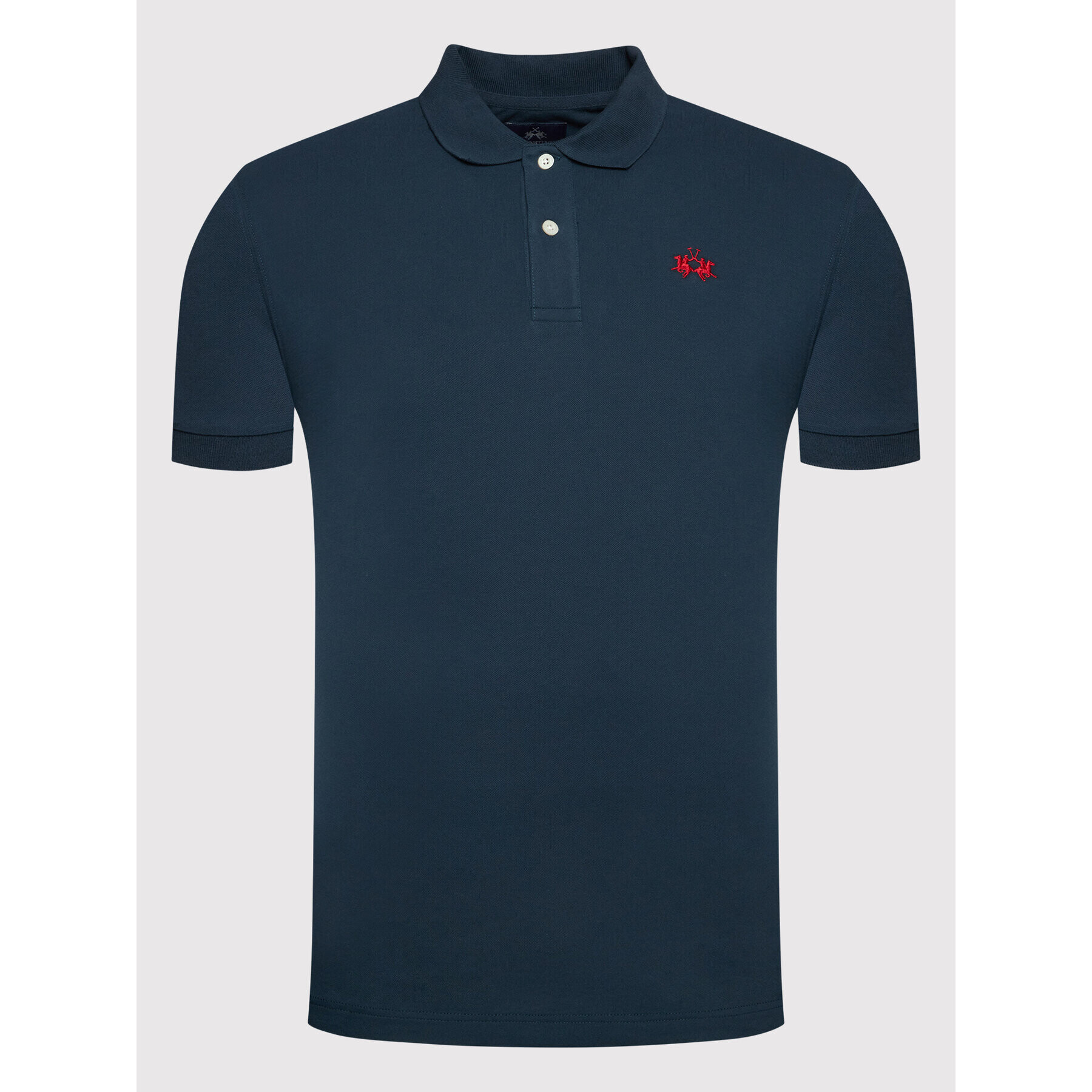 La Martina Polo majica TMP300 PK001 Mornarsko modra Slim Fit - Pepit.si