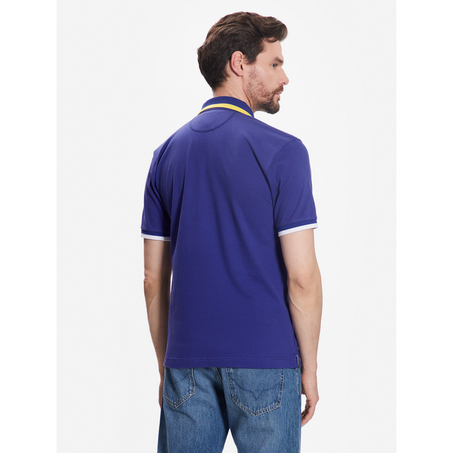 La Martina Polo majica VMP006 PK001 Modra Slim Fit - Pepit.si