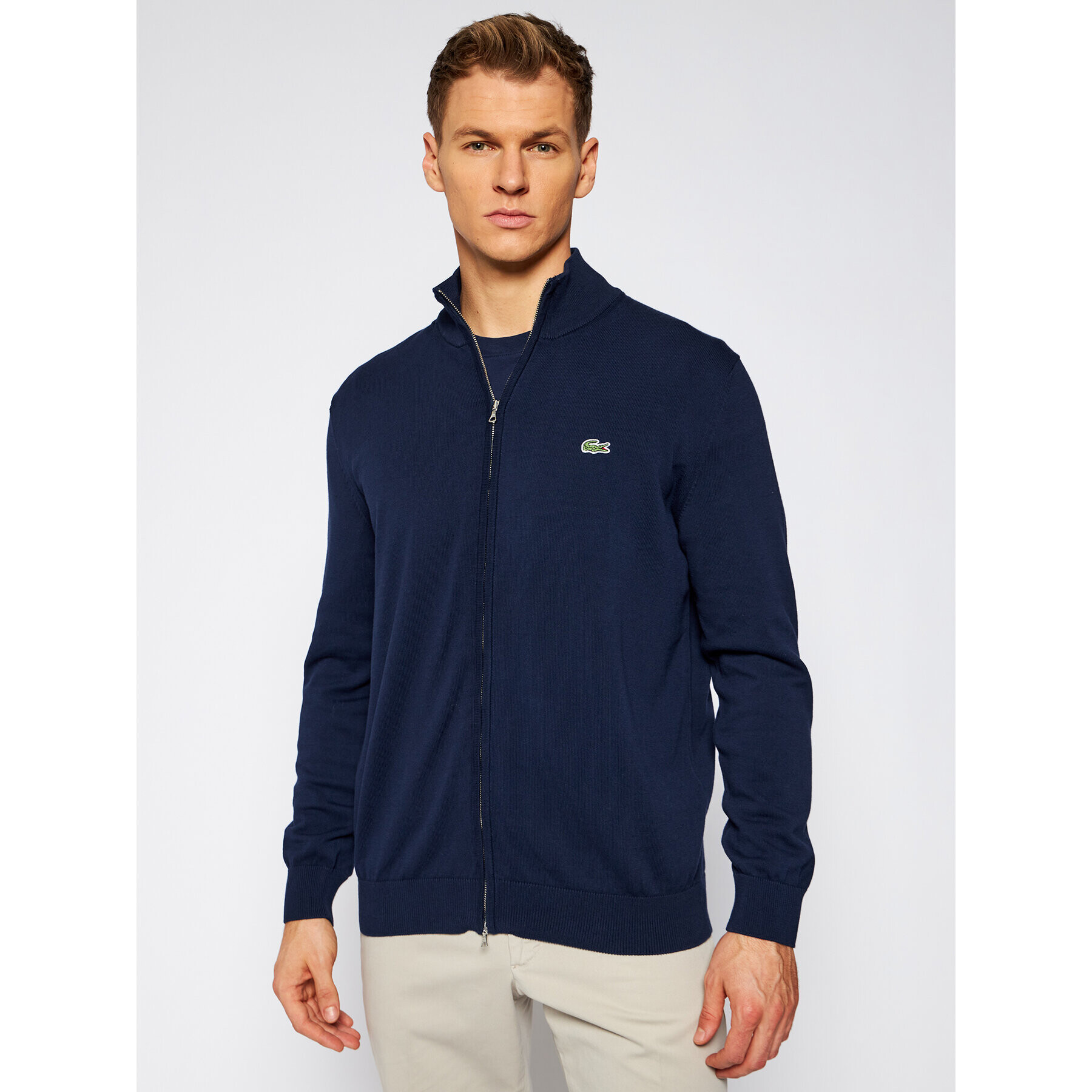 Lacoste Jopa AH1957 Mornarsko modra Classic Fit - Pepit.si