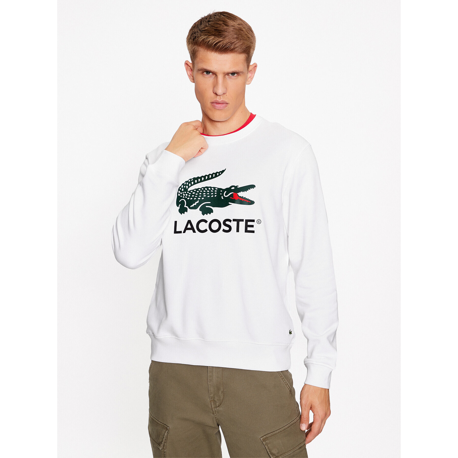 Lacoste Jopa SH1281 Bela Regular Fit - Pepit.si