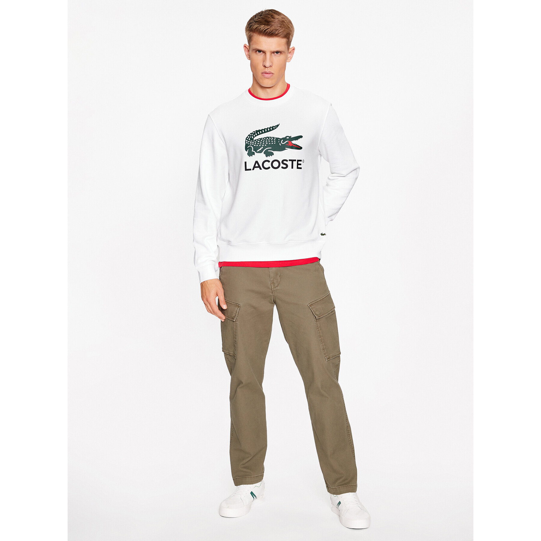 Lacoste Jopa SH1281 Bela Regular Fit - Pepit.si