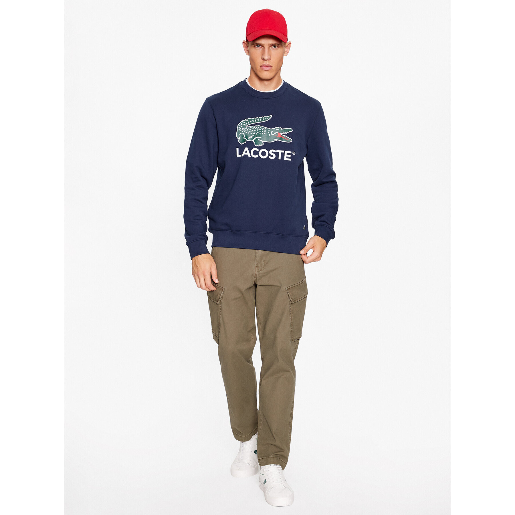 Lacoste Jopa SH1281 Mornarsko modra Regular Fit - Pepit.si