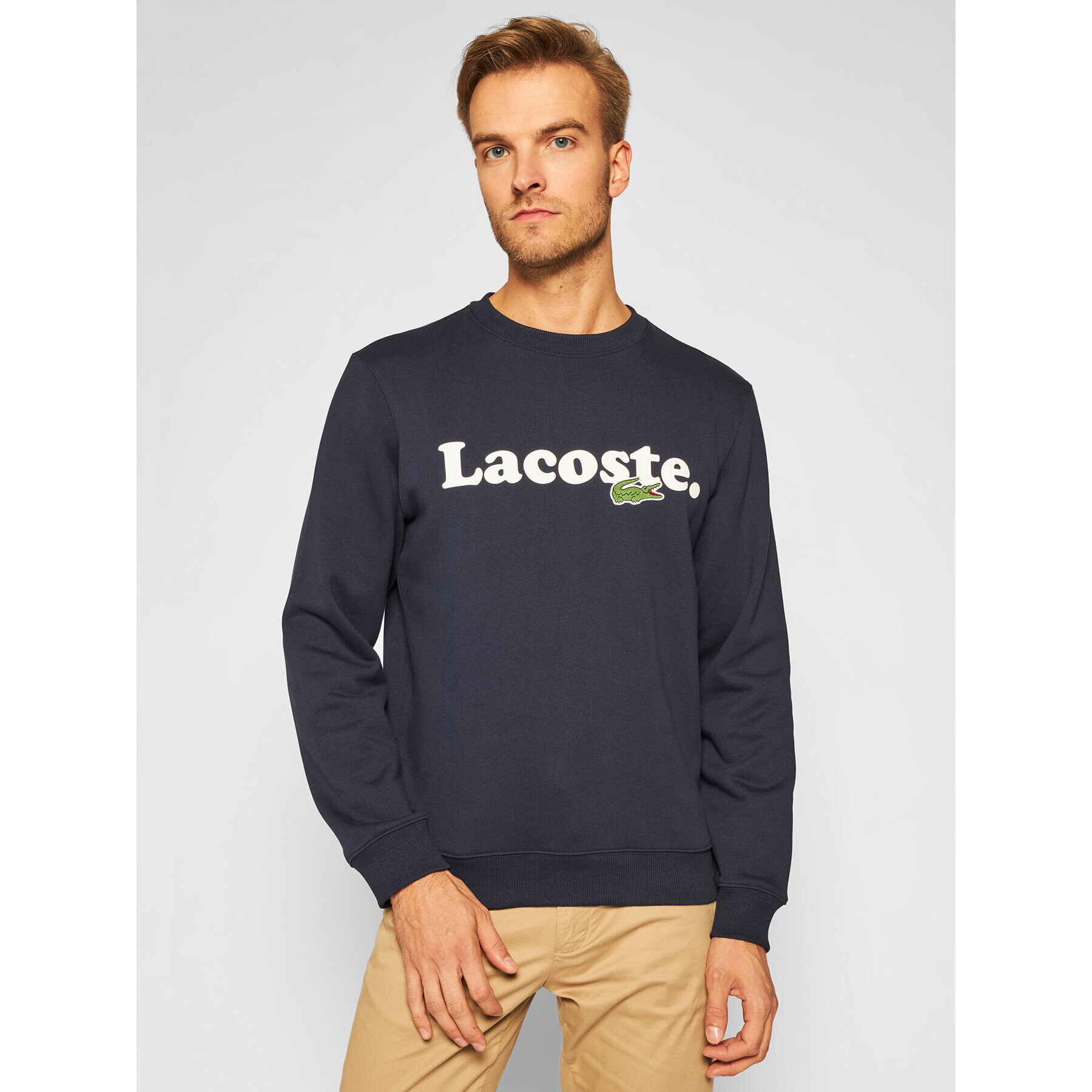 Lacoste Jopa SH2173 Mornarsko modra Classic Fit - Pepit.si