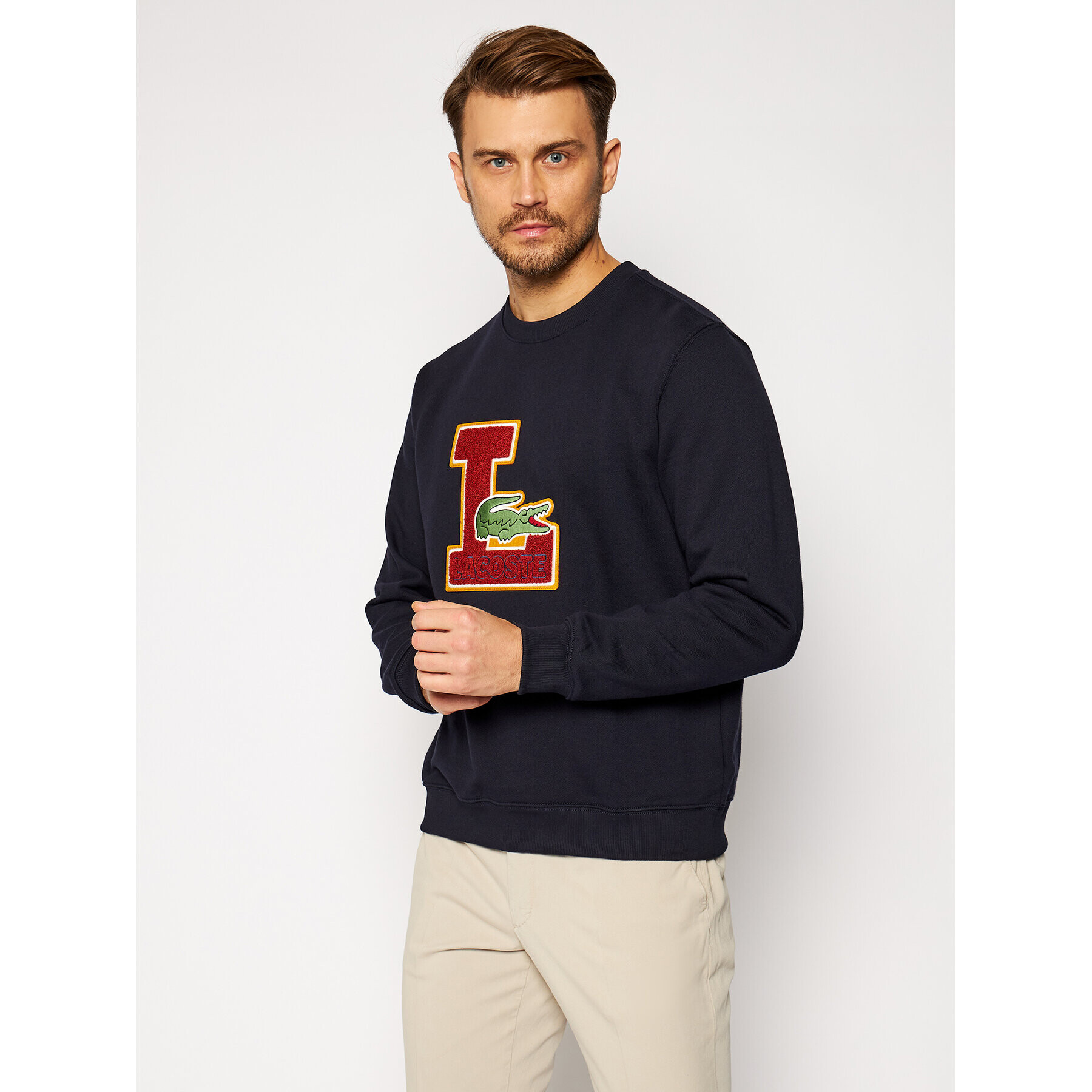 Lacoste Jopa SH2208 Mornarsko modra Regular Fit - Pepit.si