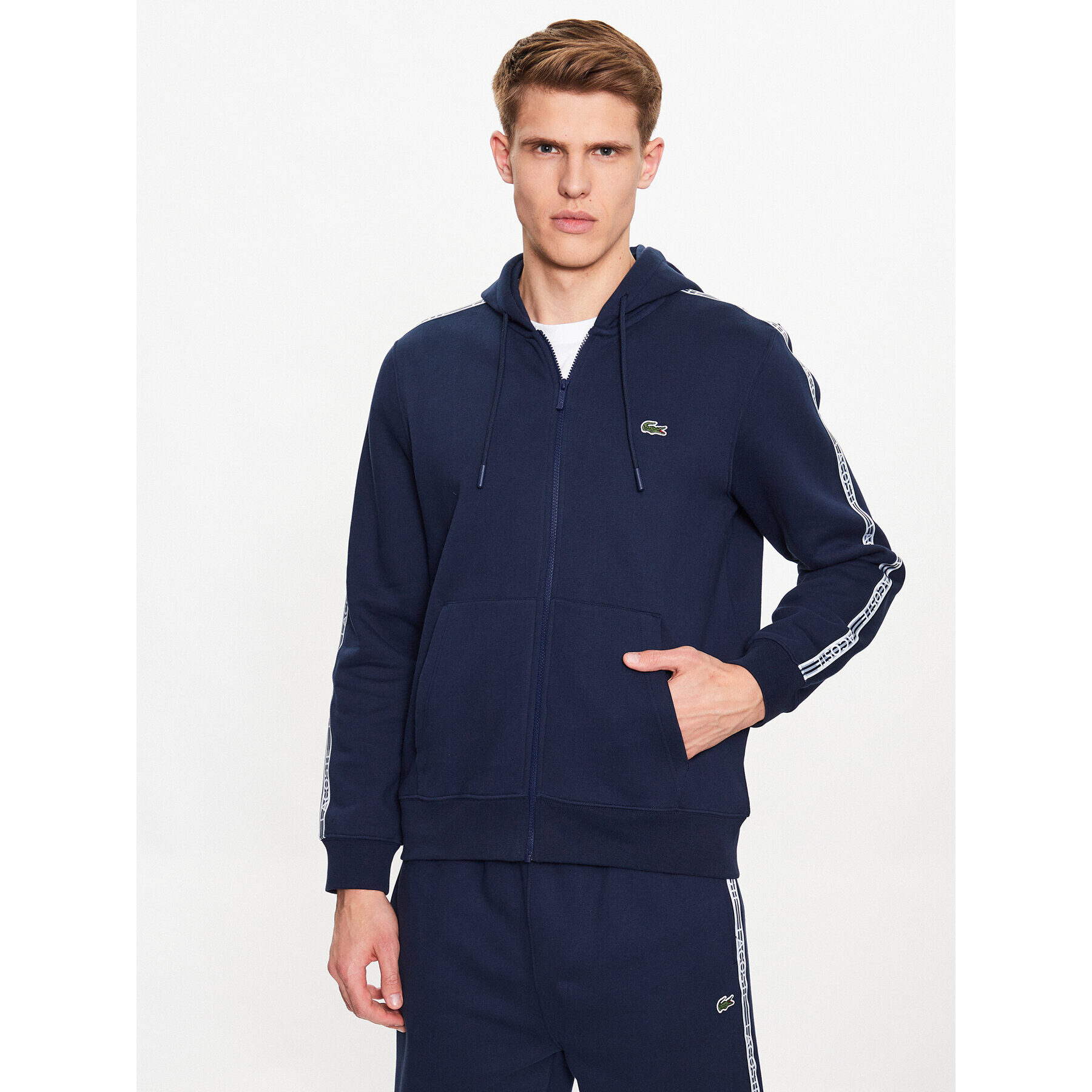 Lacoste Jopa SH5065 Mornarsko modra Regular Fit - Pepit.si