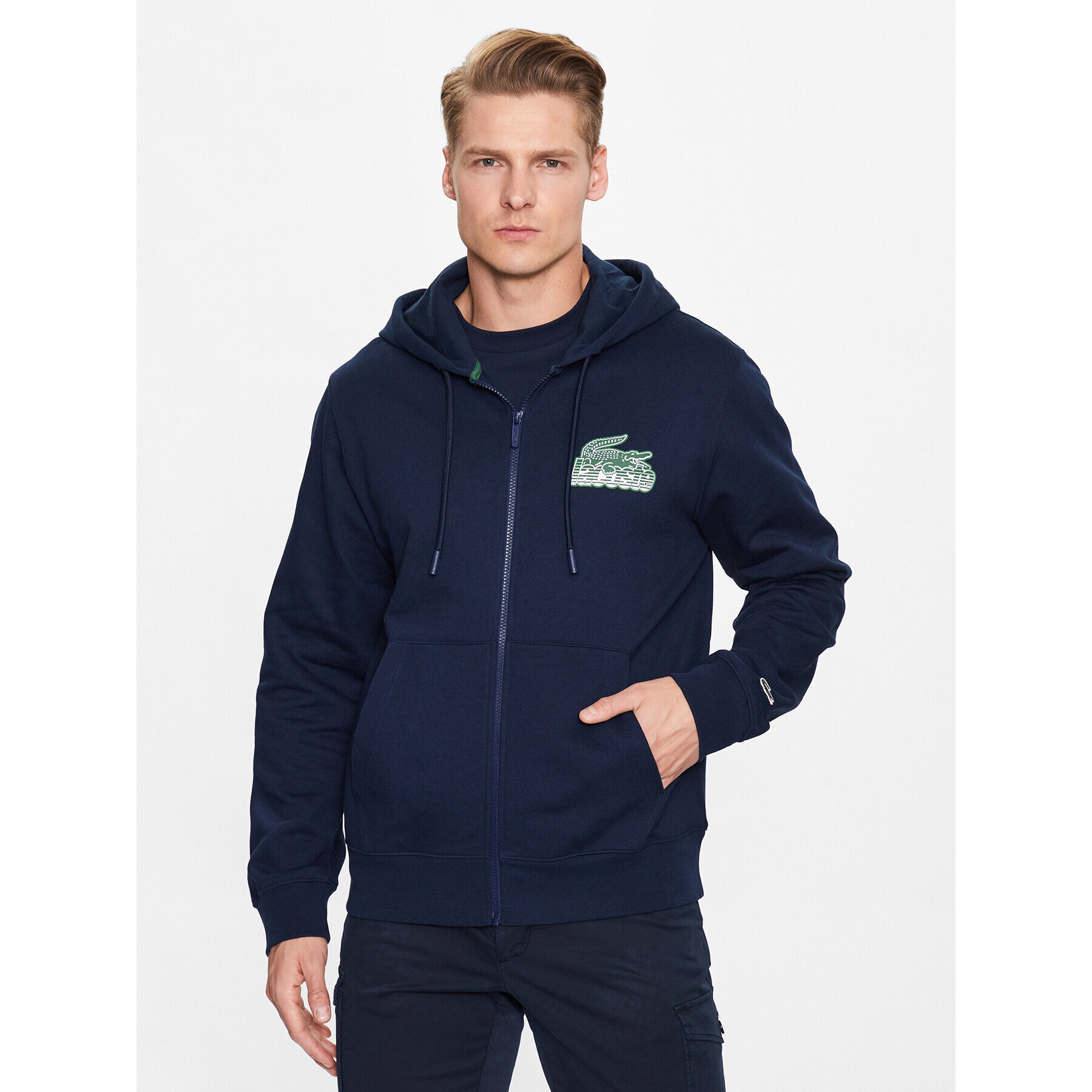 Lacoste Jopa SH5088 Mornarsko modra Regular Fit - Pepit.si