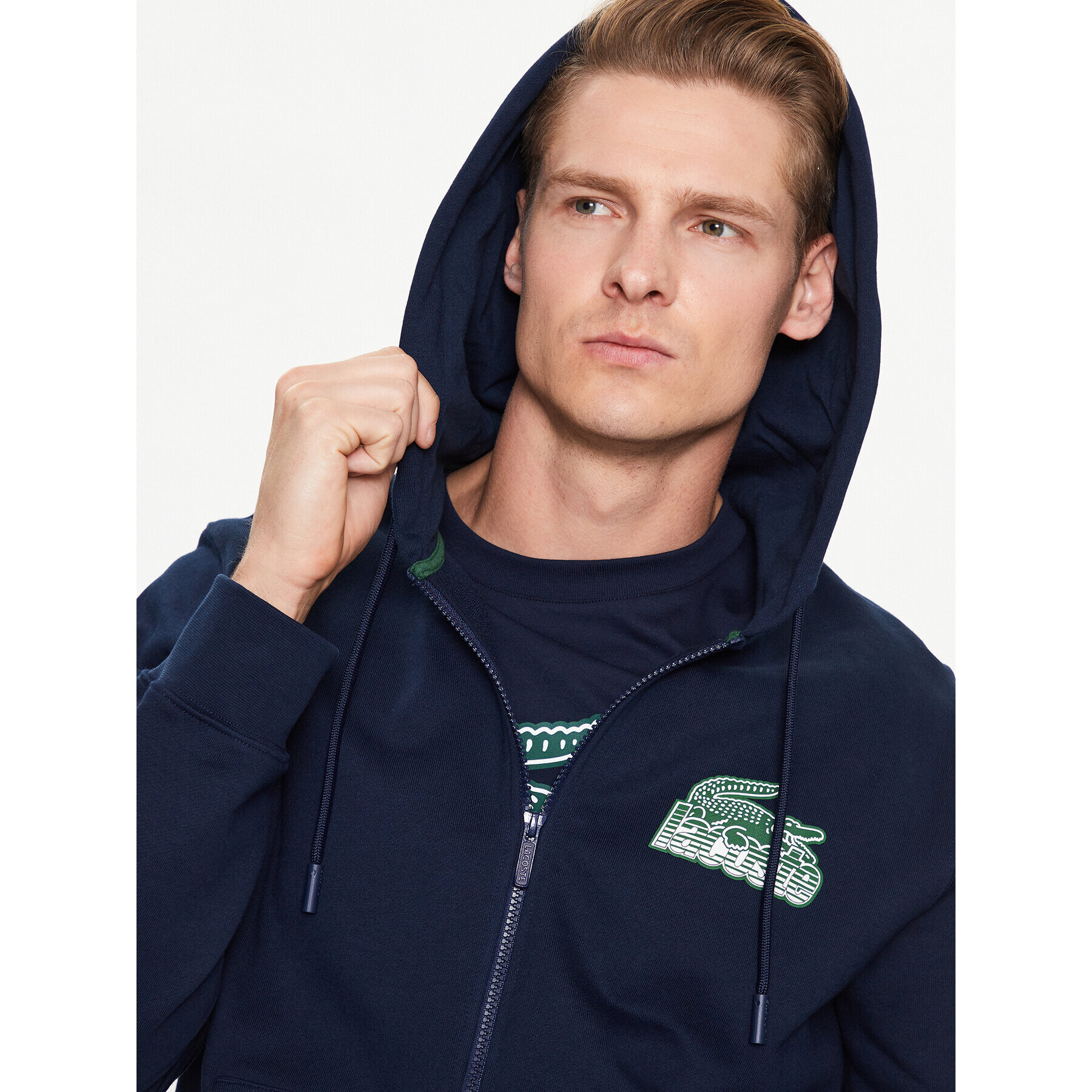 Lacoste Jopa SH5088 Mornarsko modra Regular Fit - Pepit.si