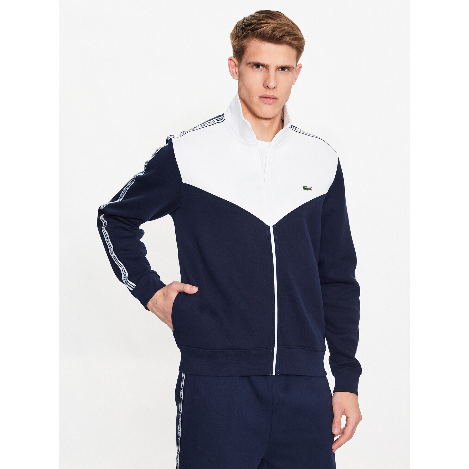 Lacoste Jopa SH5808 Mornarsko modra Regular Fit - Pepit.si