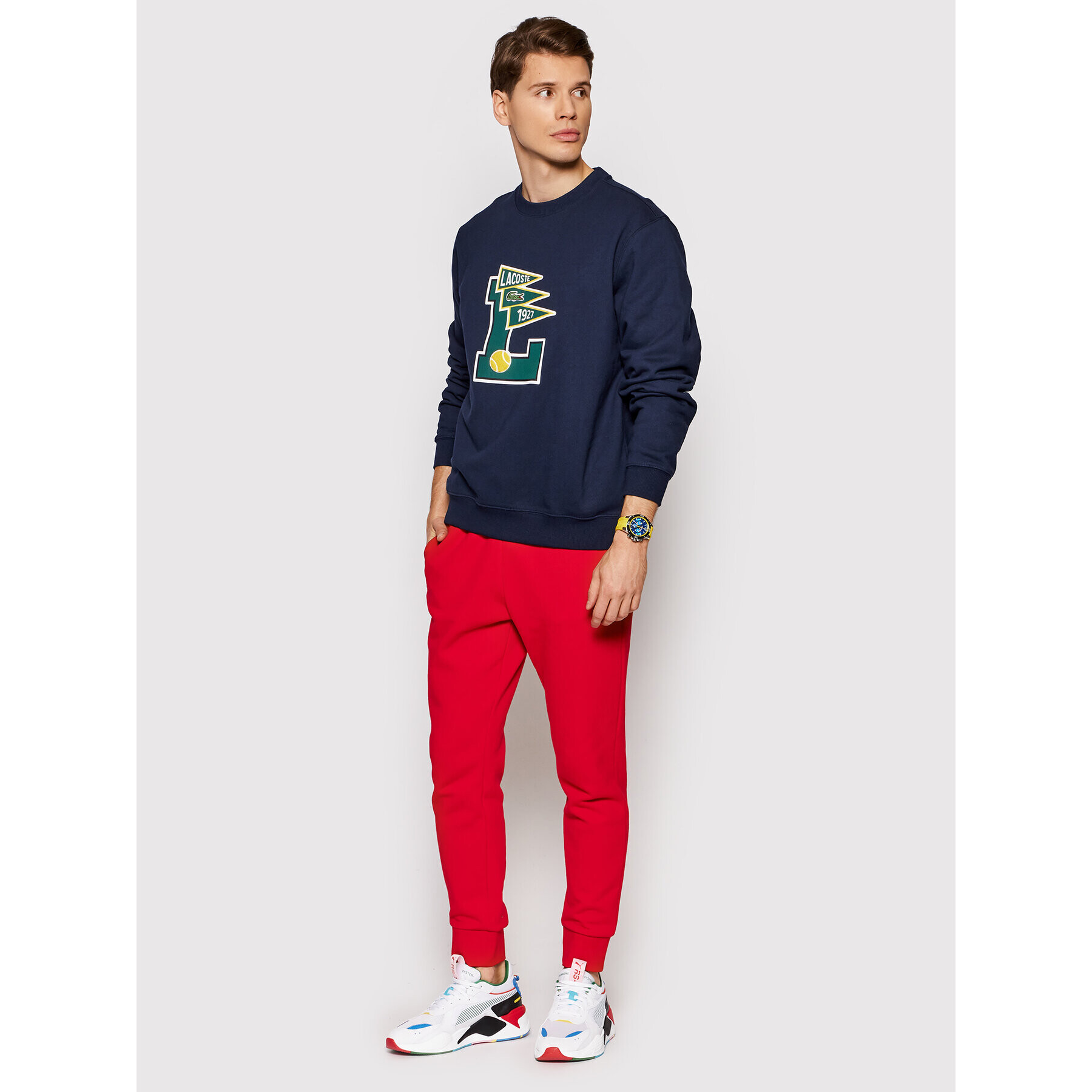 Lacoste Jopa SH7419 Mornarsko modra Classic Fit - Pepit.si