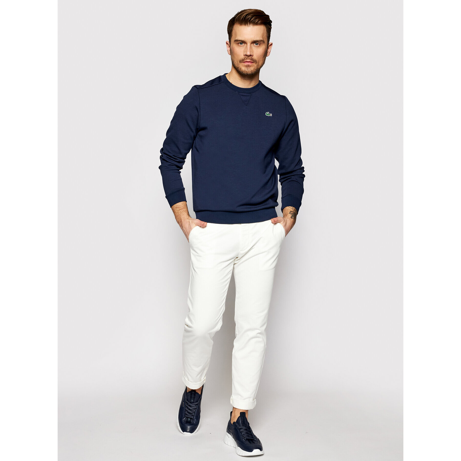 Lacoste Jopa SH9604 Mornarsko modra Regular Fit - Pepit.si