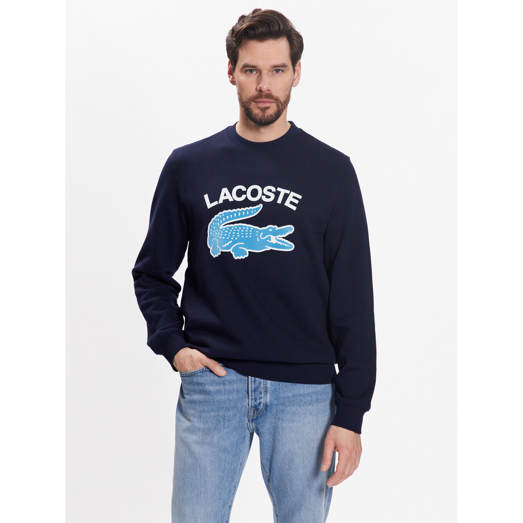 Lacoste Jopa SH9689 Mornarsko modra Regular Fit - Pepit.si