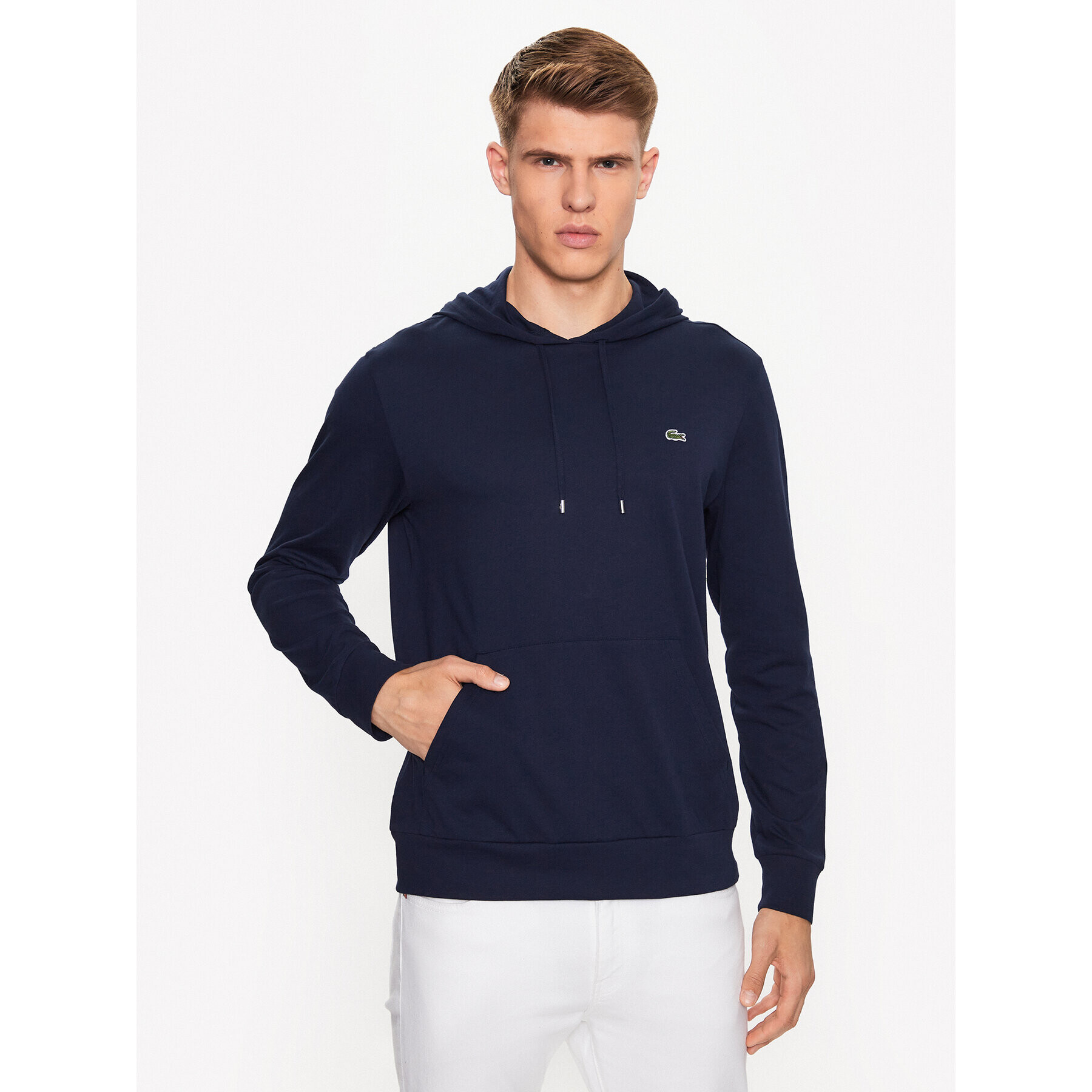 Lacoste Jopa TH9349 Mornarsko modra Reglan Fit - Pepit.si