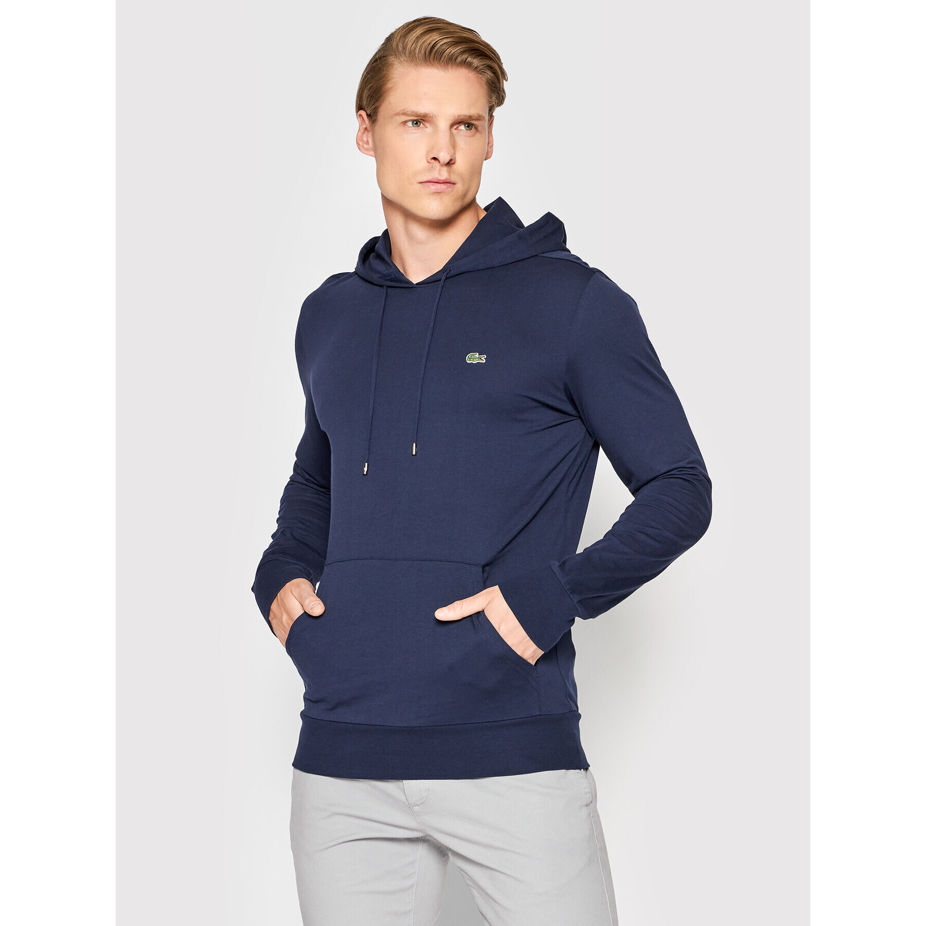 Lacoste Jopa TH9349 Mornarsko modra Regular Fit - Pepit.si