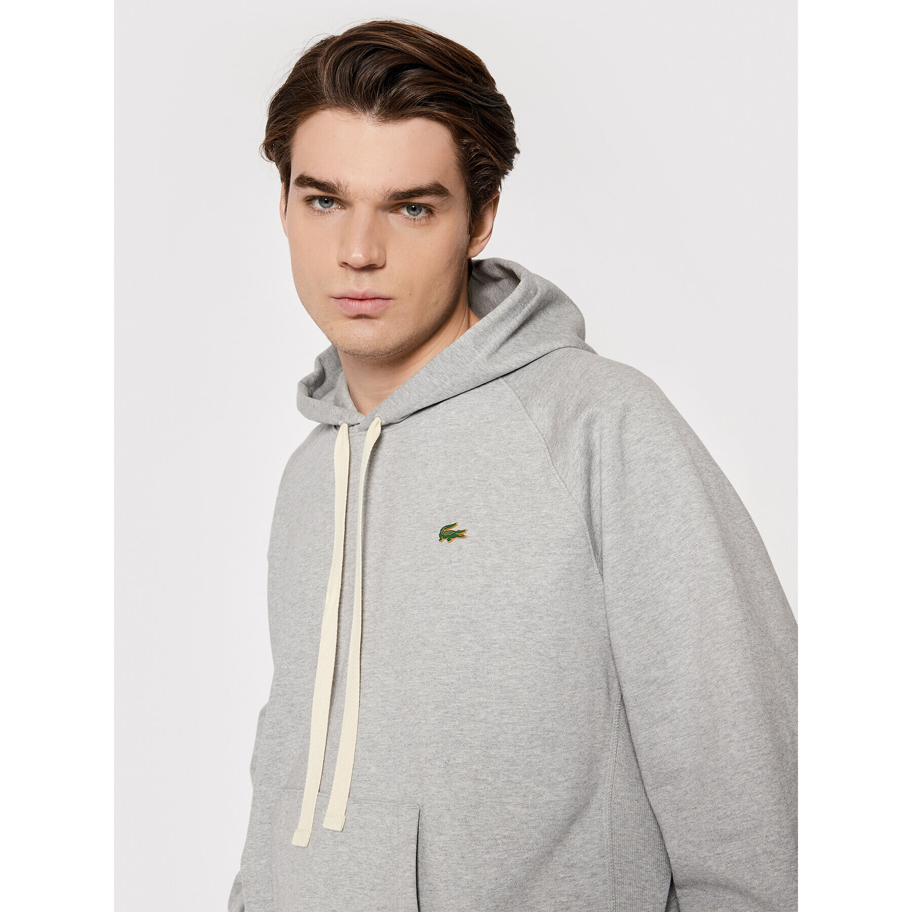 Lacoste Jopa Unisex SH9202 Siva Loose Fit - Pepit.si