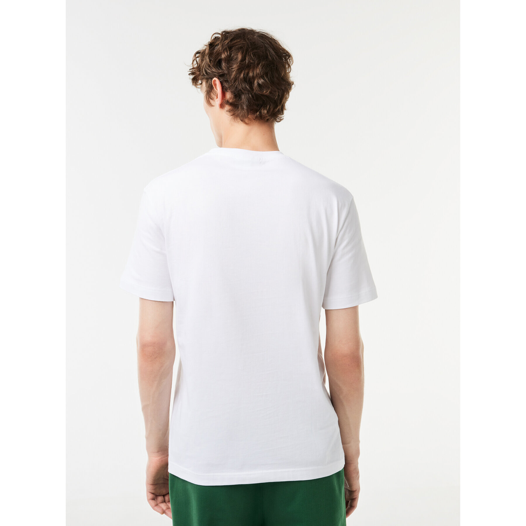 Lacoste Majica TH1285 Bela Regular Fit - Pepit.si