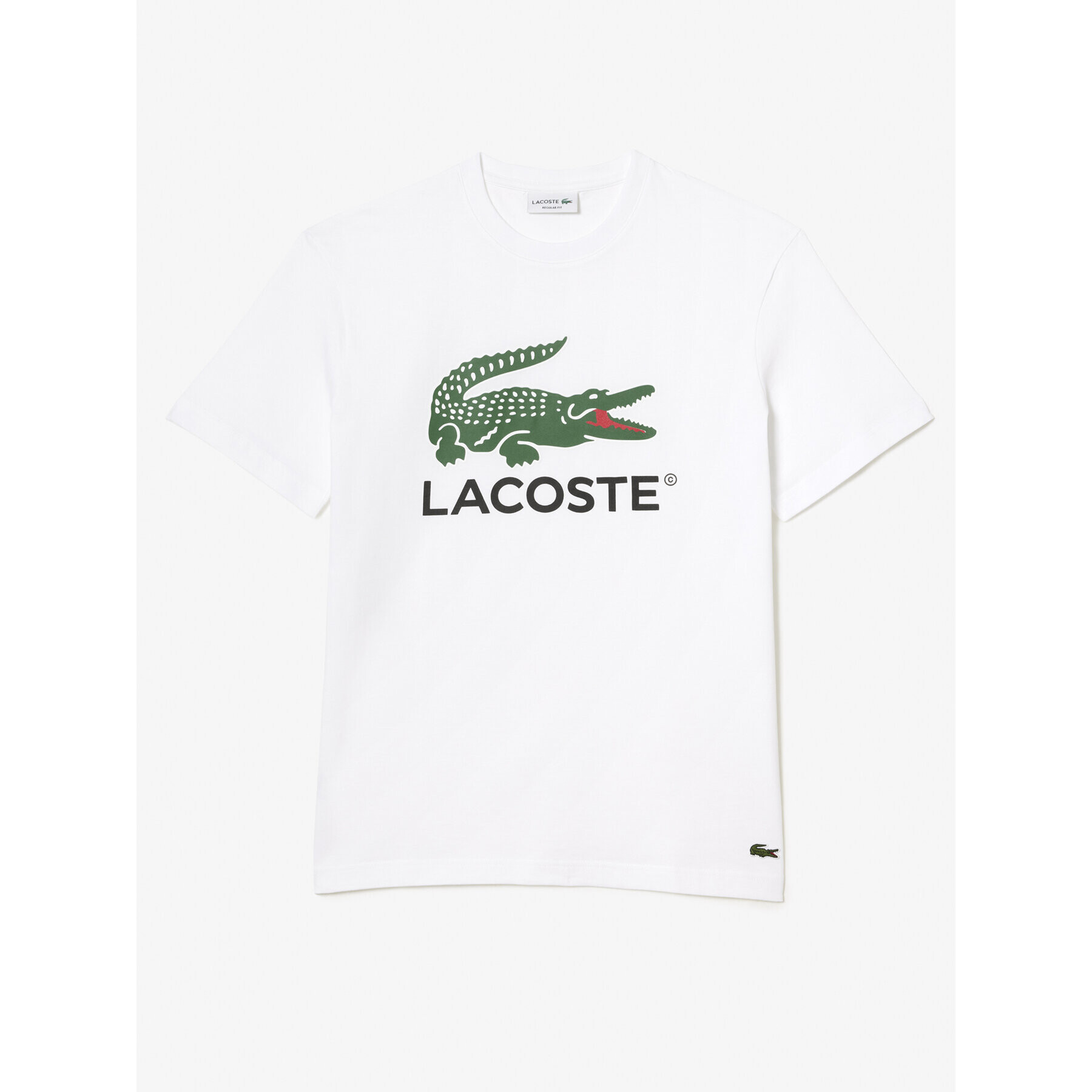 Lacoste Majica TH1285 Bela Regular Fit - Pepit.si