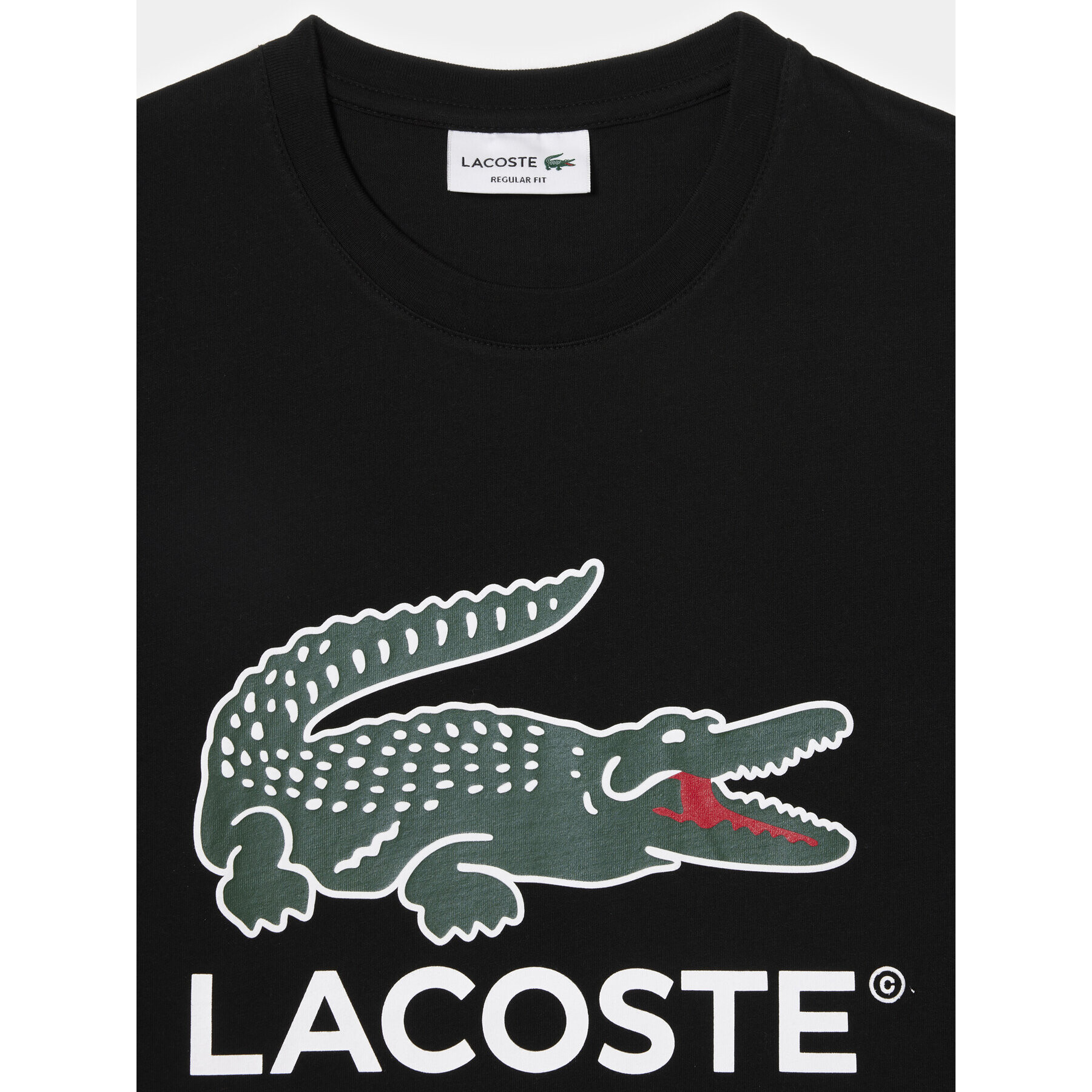 Lacoste Majica TH1285 Črna Regular Fit - Pepit.si