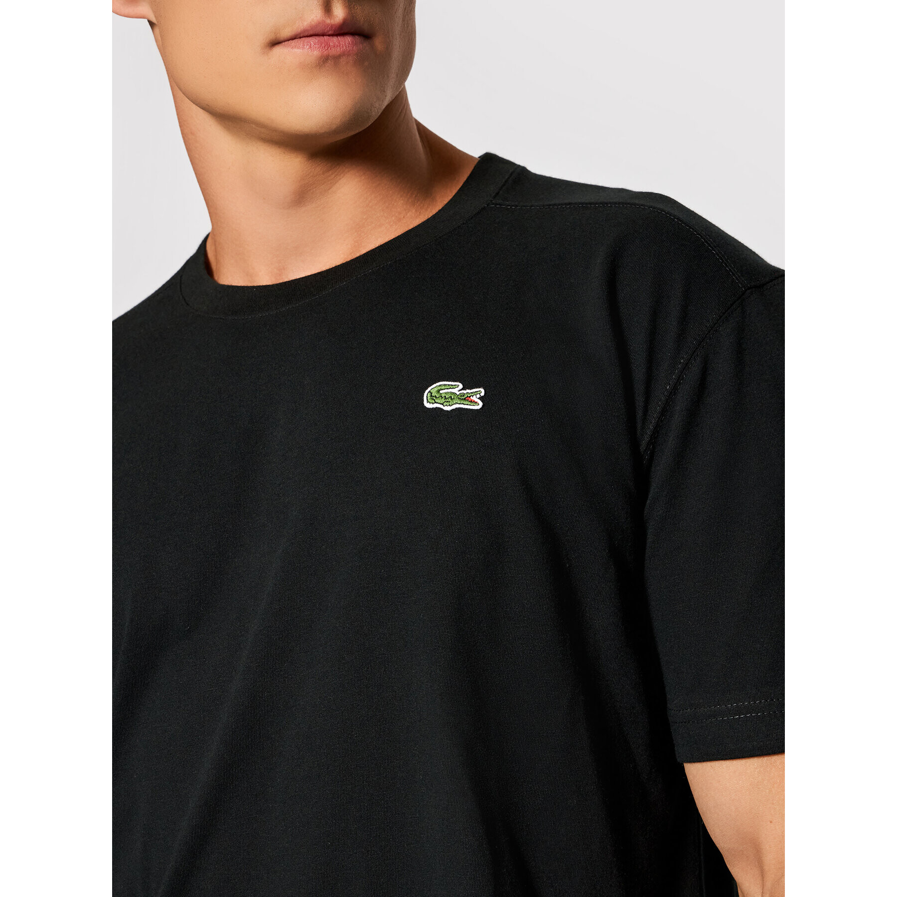 Lacoste Majica TH7618 Črna Regular Fit - Pepit.si