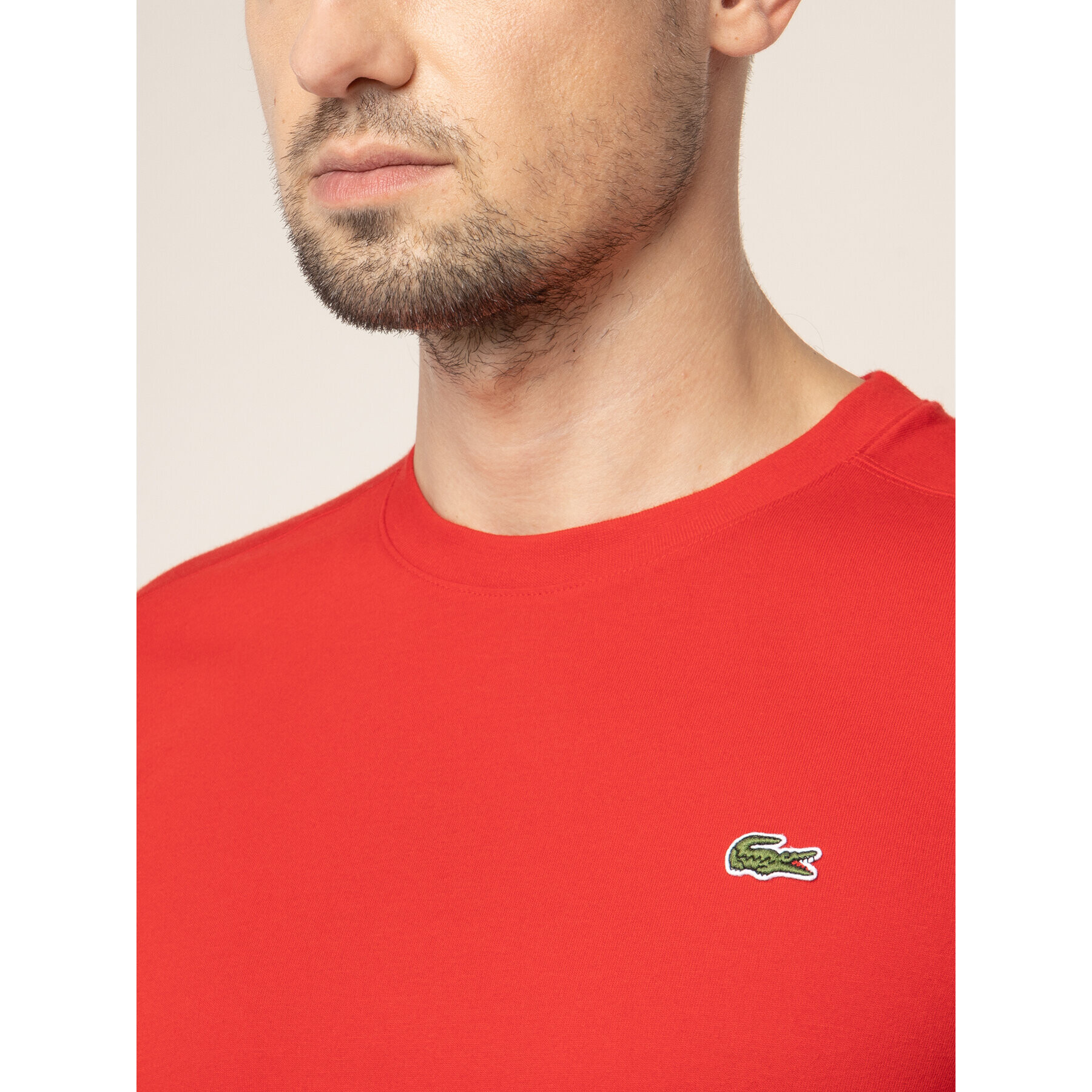 Lacoste Majica TH7618 Rdeča Regular Fit - Pepit.si