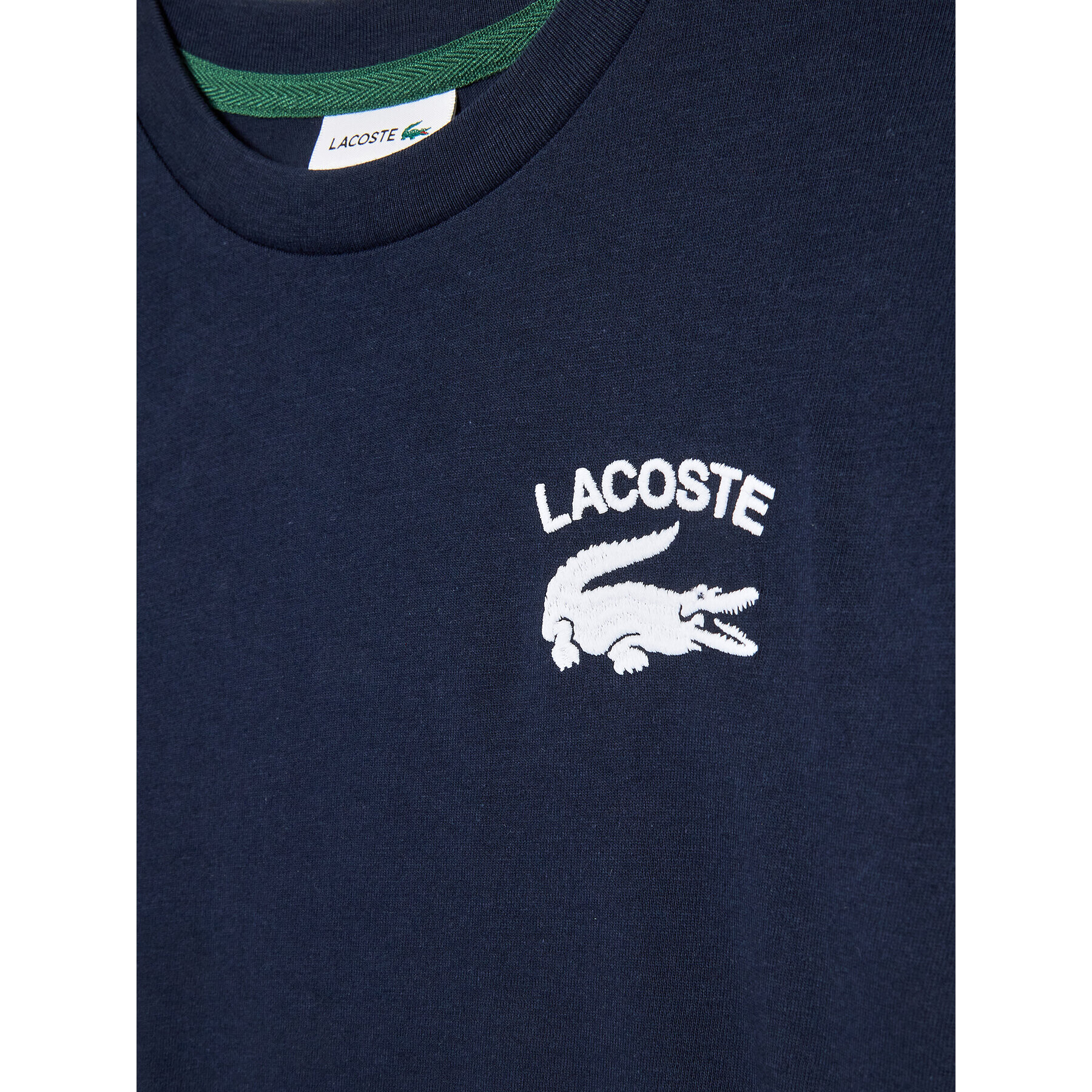 Lacoste Majica TJ0641 Mornarsko modra Regular Fit - Pepit.si