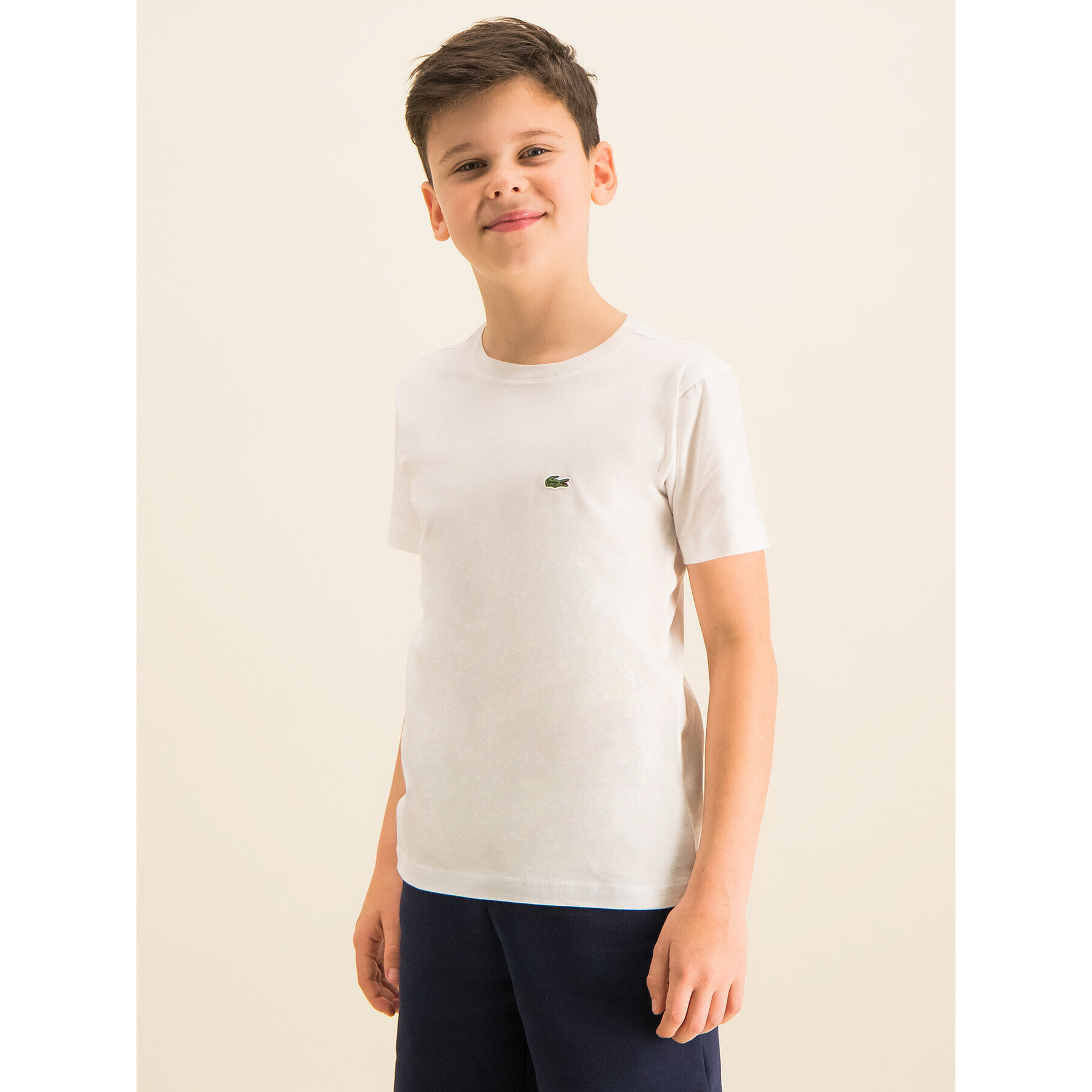 Lacoste Majica TJ1442 Bela Regular Fit - Pepit.si