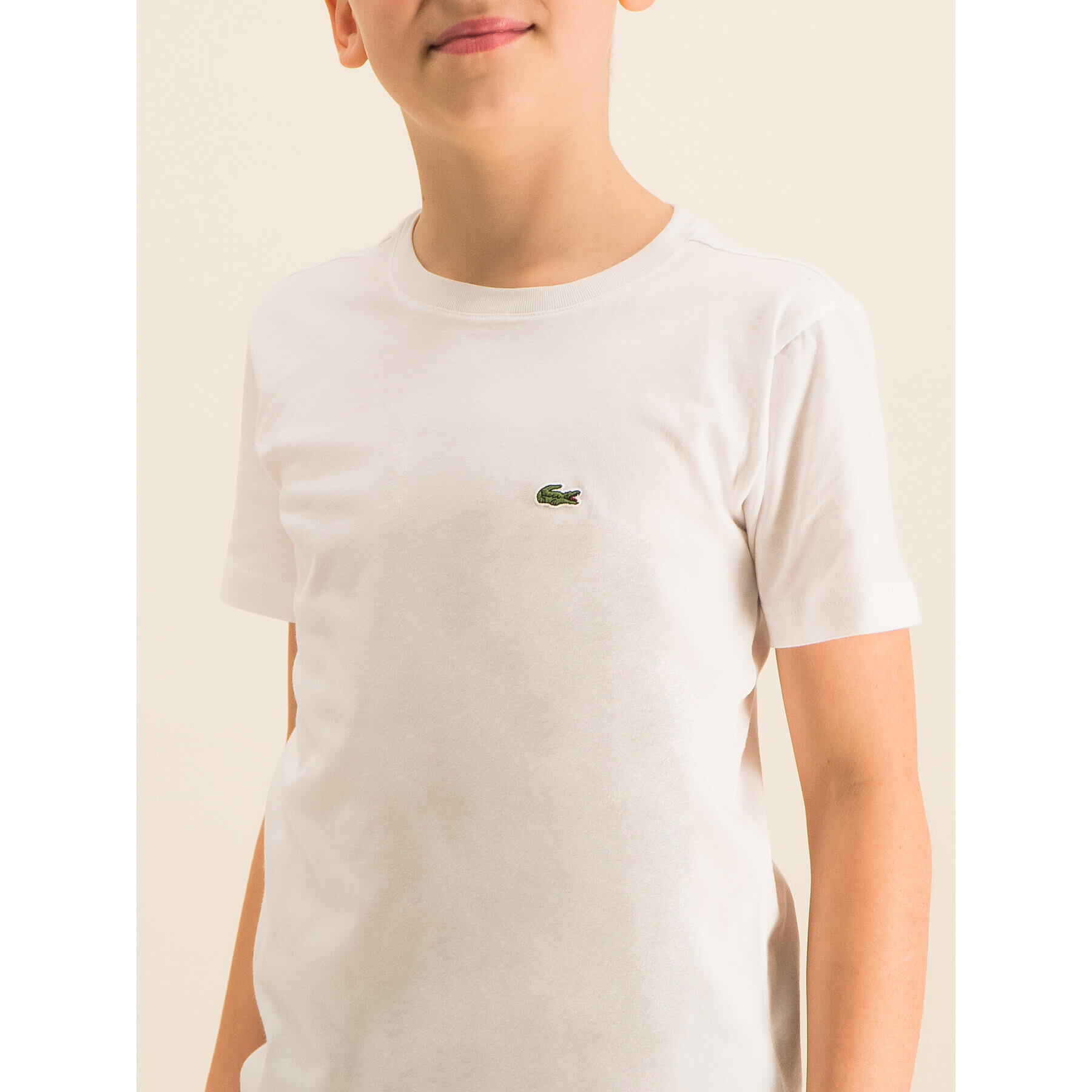 Lacoste Majica TJ1442 Bela Regular Fit - Pepit.si