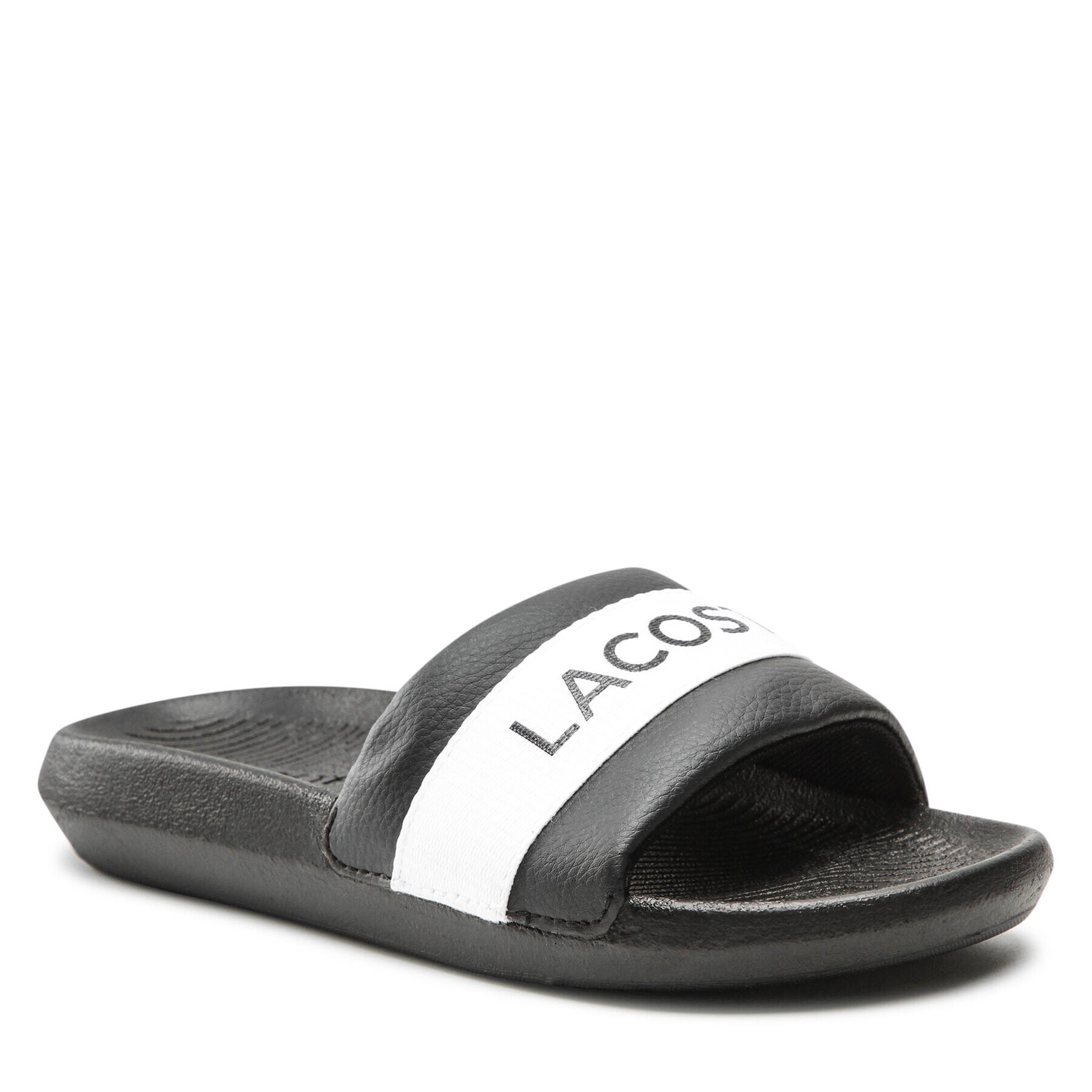 Lacoste Natikači Croco Slide 0721 1 Cfa 7-41CFA0011312 Črna - Pepit.si