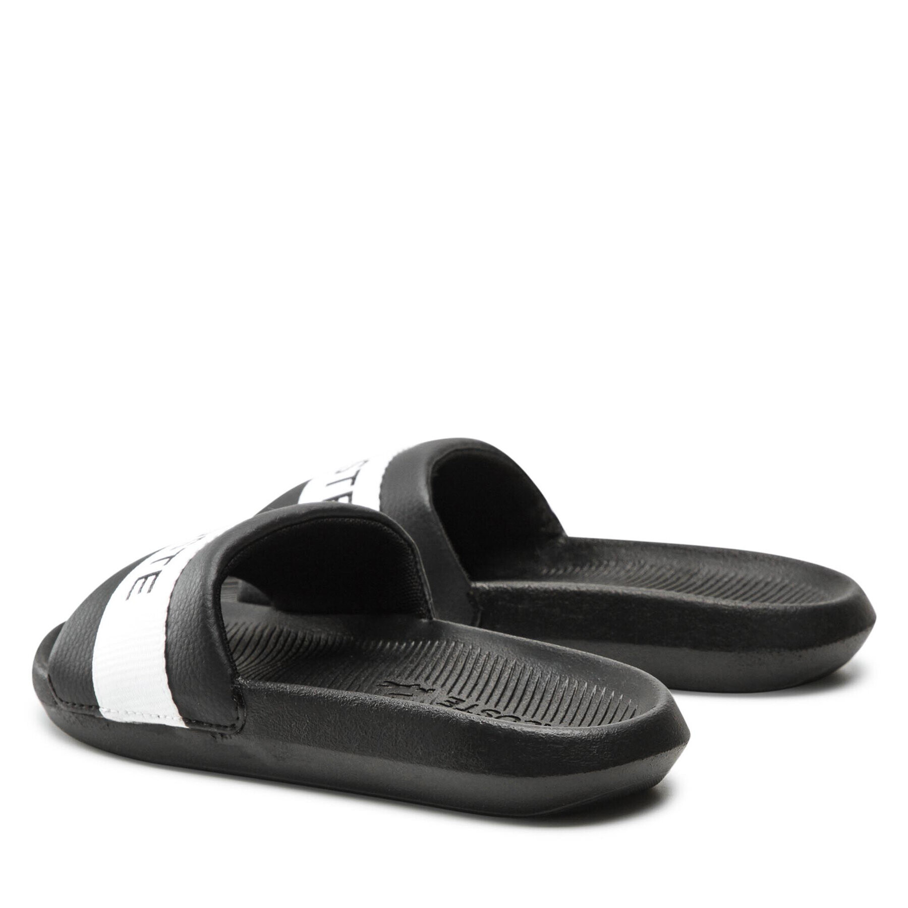 Lacoste Natikači Croco Slide 0721 1 Cfa 7-41CFA0011312 Črna - Pepit.si