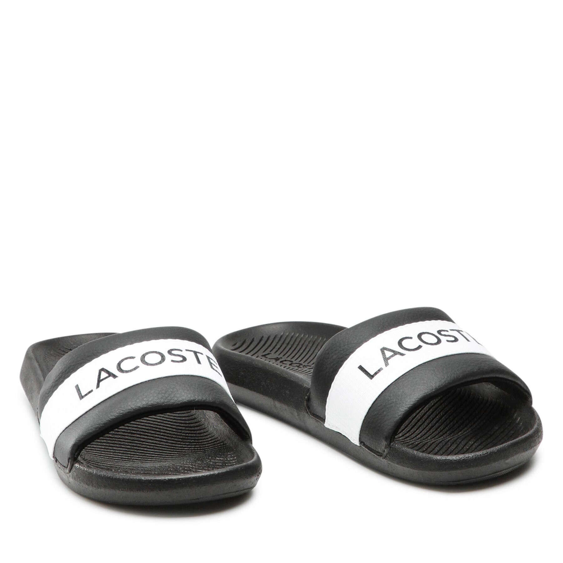 Lacoste Natikači Croco Slide 0721 1 Cfa 7-41CFA0011312 Črna - Pepit.si