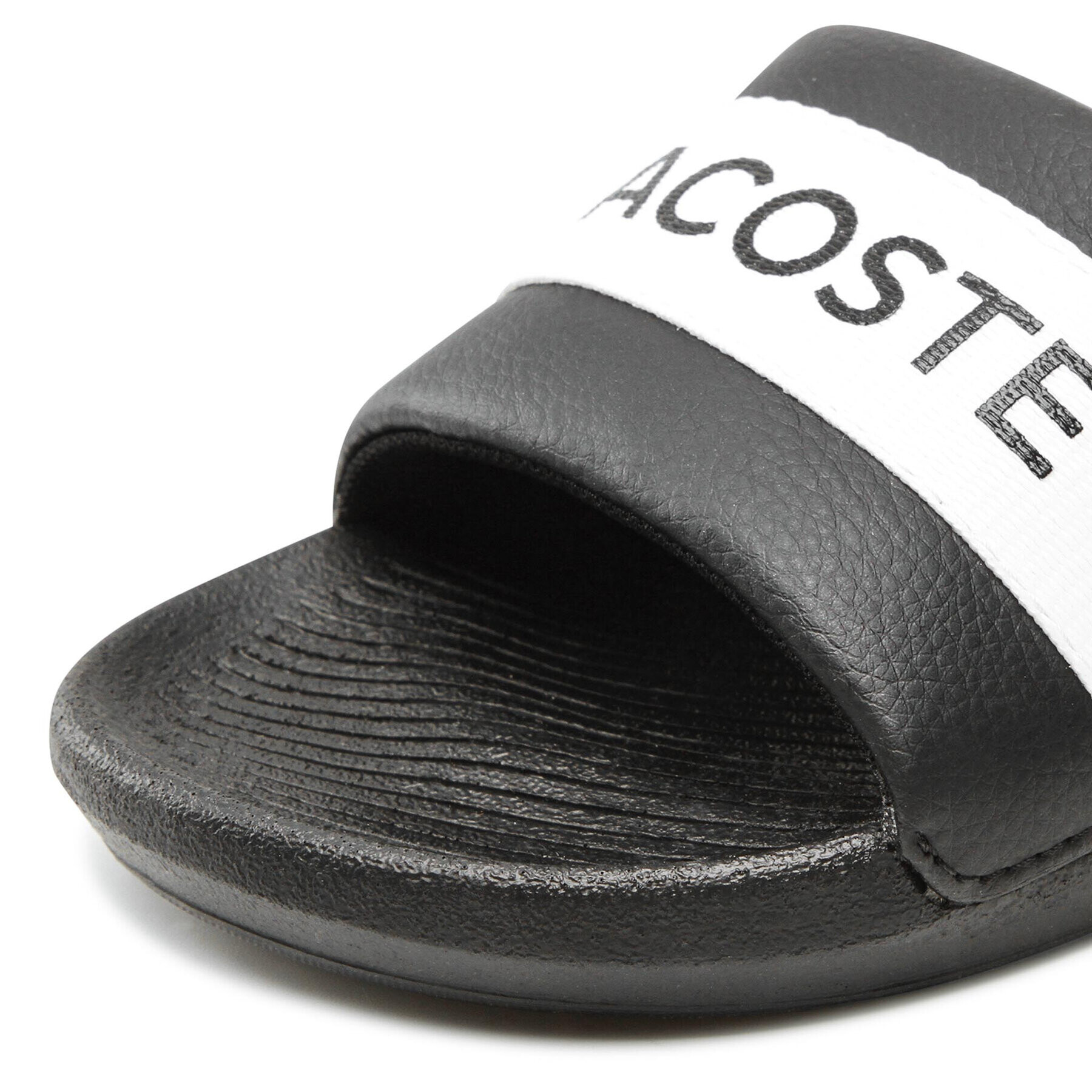 Lacoste Natikači Croco Slide 0721 1 Cfa 7-41CFA0011312 Črna - Pepit.si