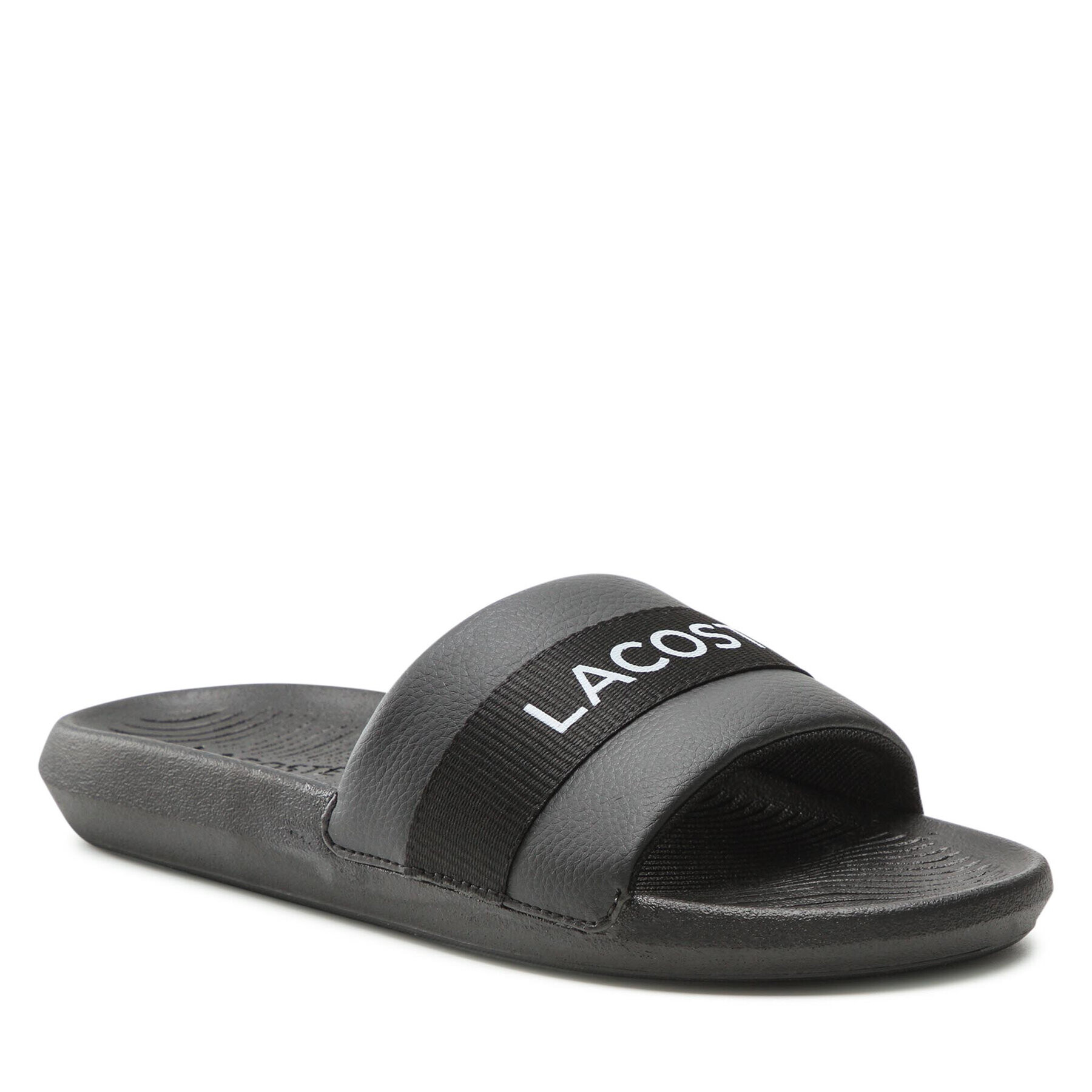 Lacoste Natikači Croco Slide 0721 1 Cma 7-41CMA000702H Črna - Pepit.si