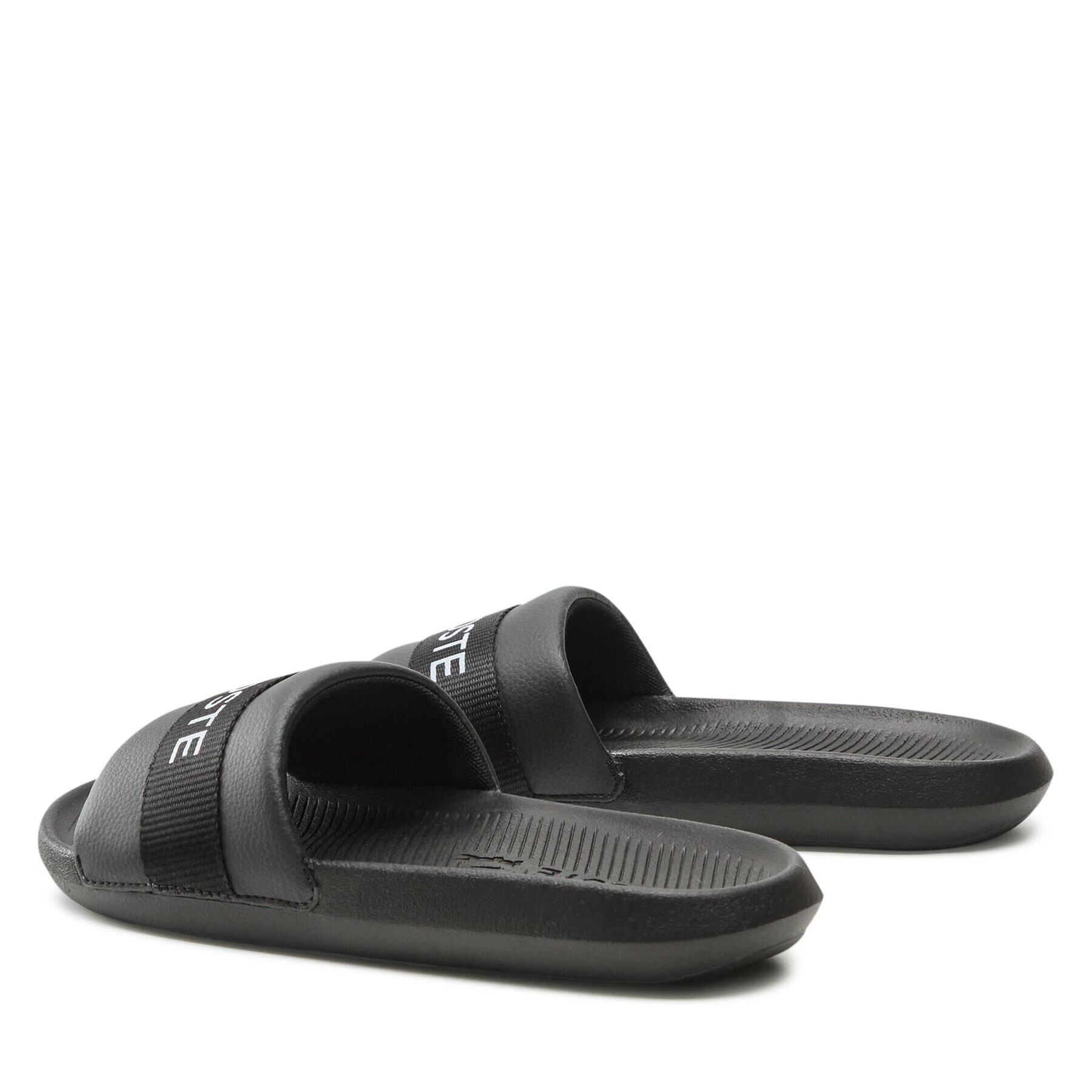 Lacoste Natikači Croco Slide 0721 1 Cma 7-41CMA000702H Črna - Pepit.si