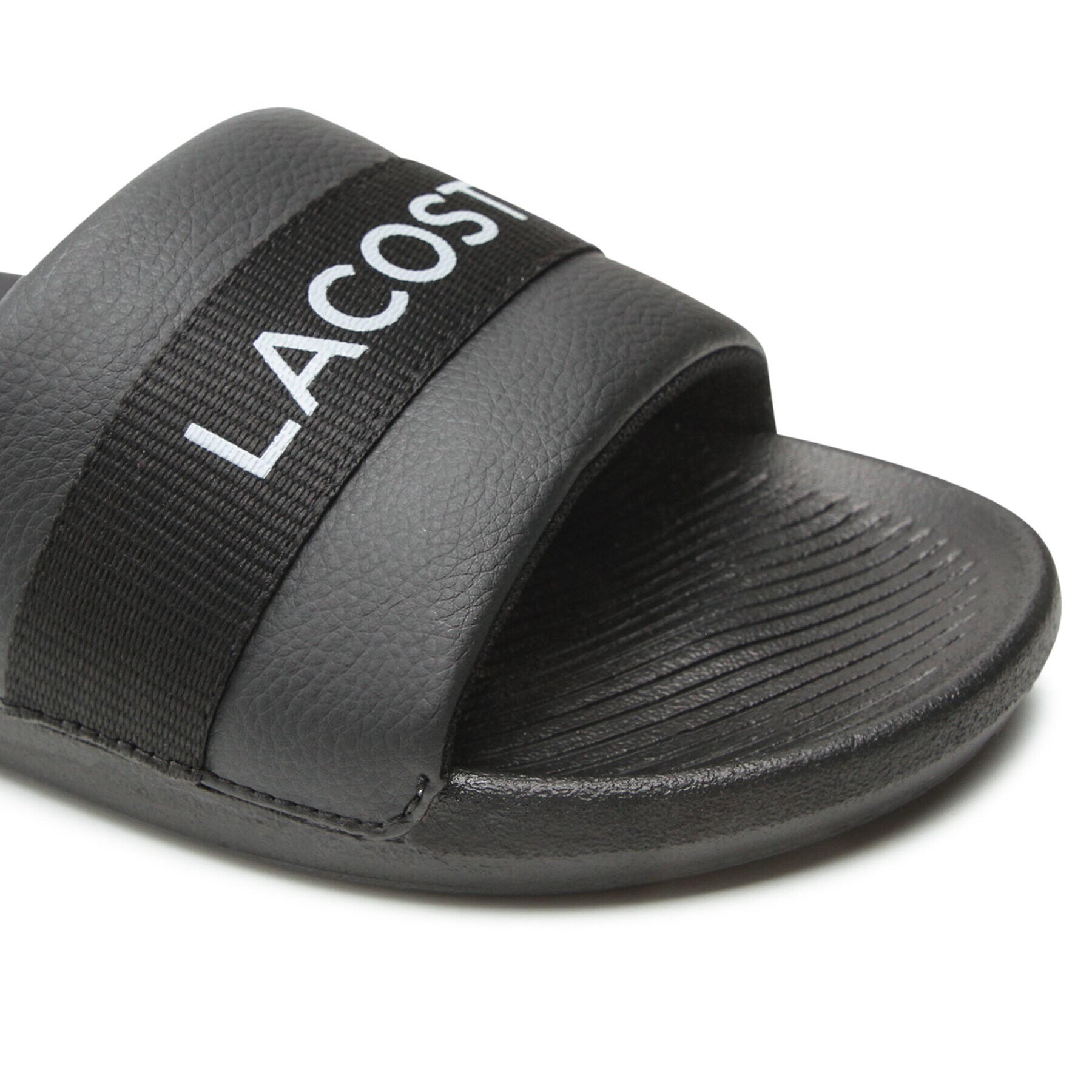 Lacoste Natikači Croco Slide 0721 1 Cma 7-41CMA000702H Črna - Pepit.si