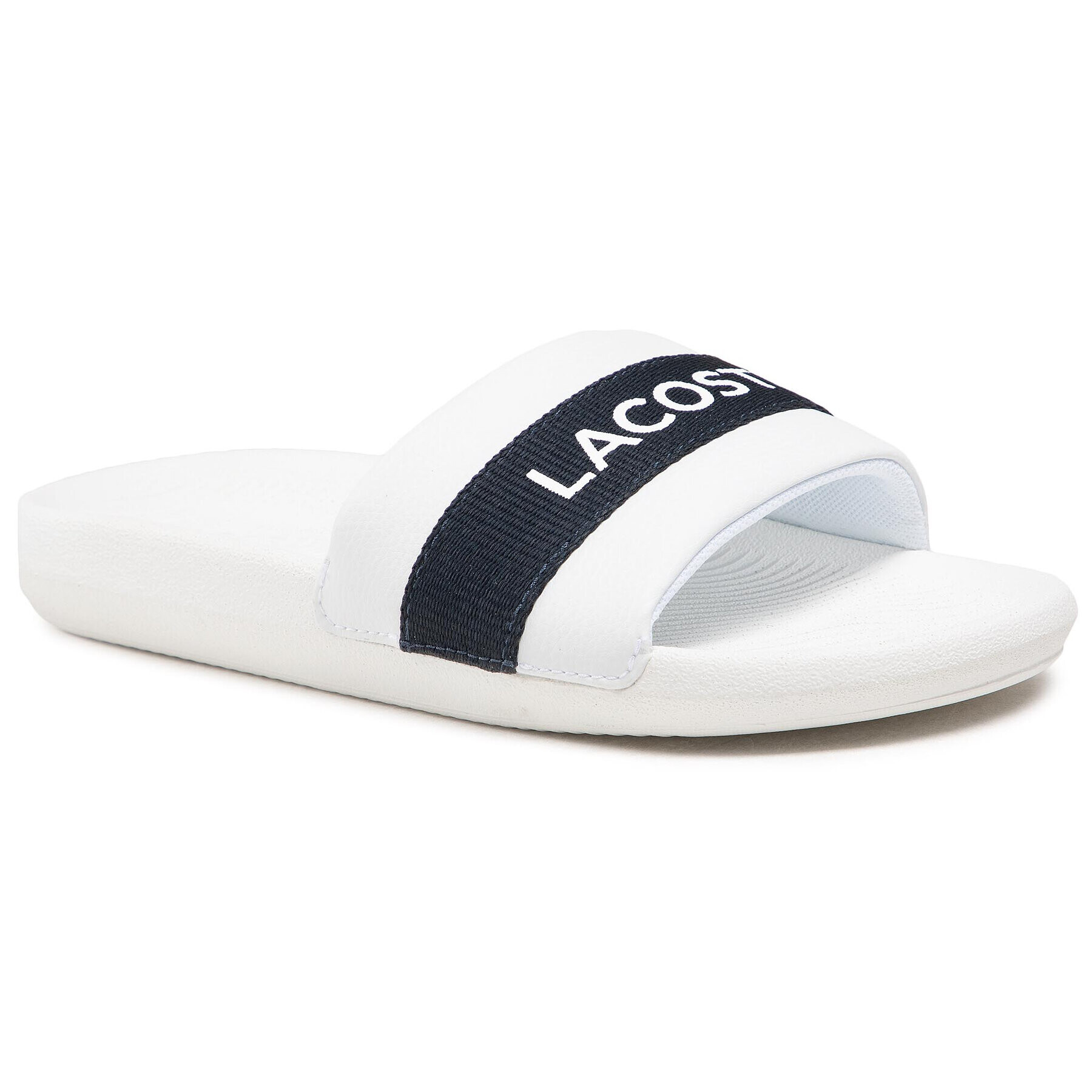 Lacoste Natikači Croco Slide 0721 1 Cma 7-41CMA0007042 Bela - Pepit.si