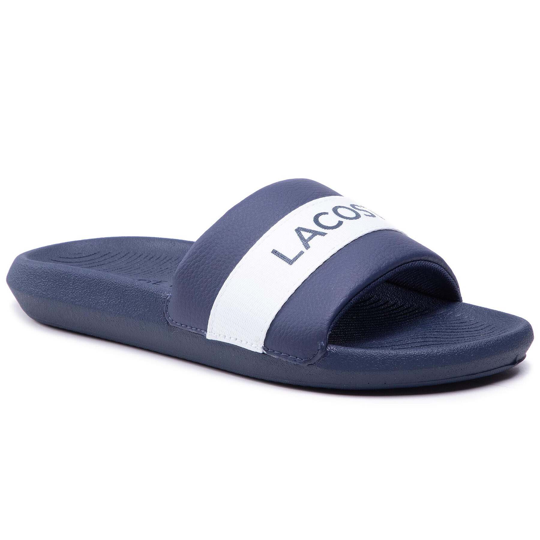 Lacoste Natikači Croco Slide 0721 1 Cma 7-41CMS0007092 Mornarsko modra - Pepit.si