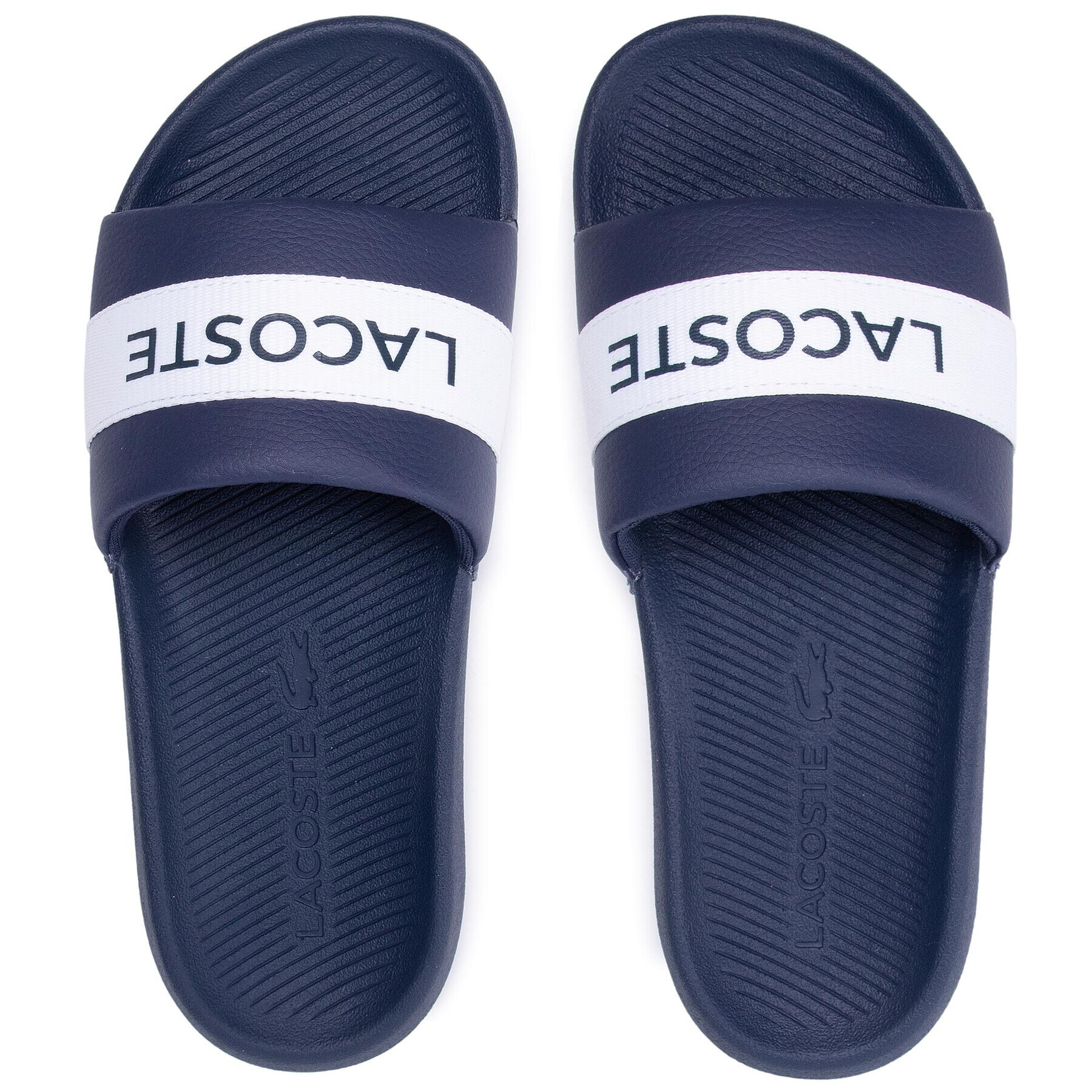 Lacoste Natikači Croco Slide 0721 1 Cma 7-41CMS0007092 Mornarsko modra - Pepit.si